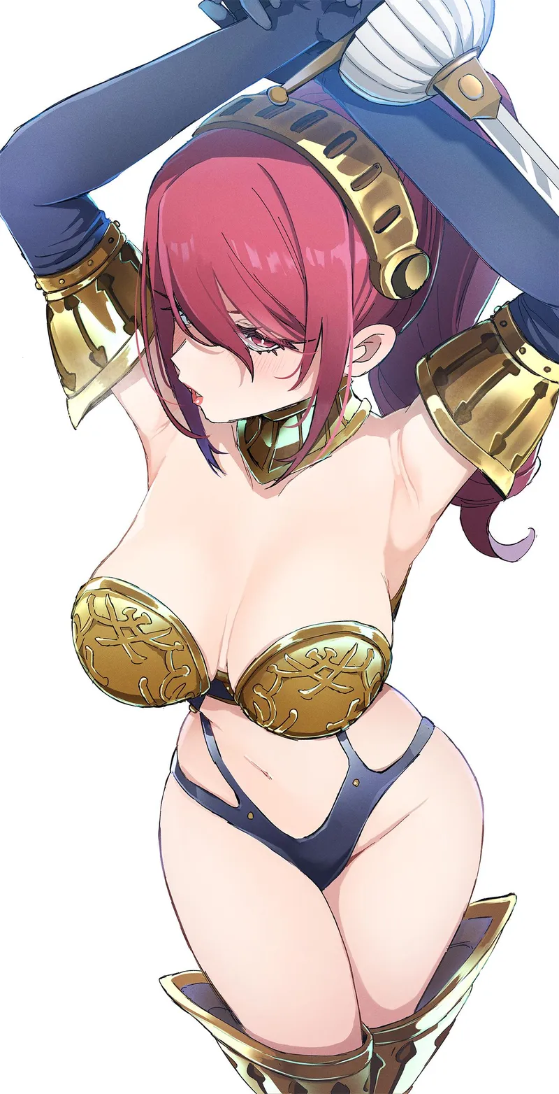 Thumbnail Mitsuru in armored thigh highs [Persona] (@kamiyazuzu) by Terran117