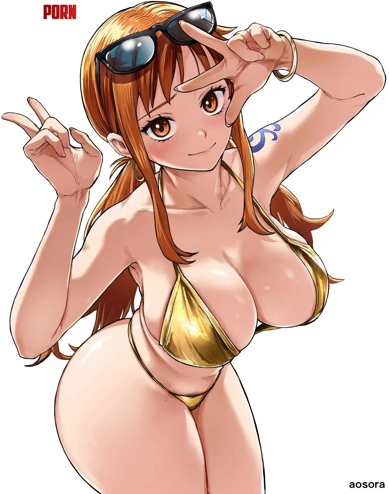 Nami Golden Bikini (aosora5088) by Silent_Steak_9540