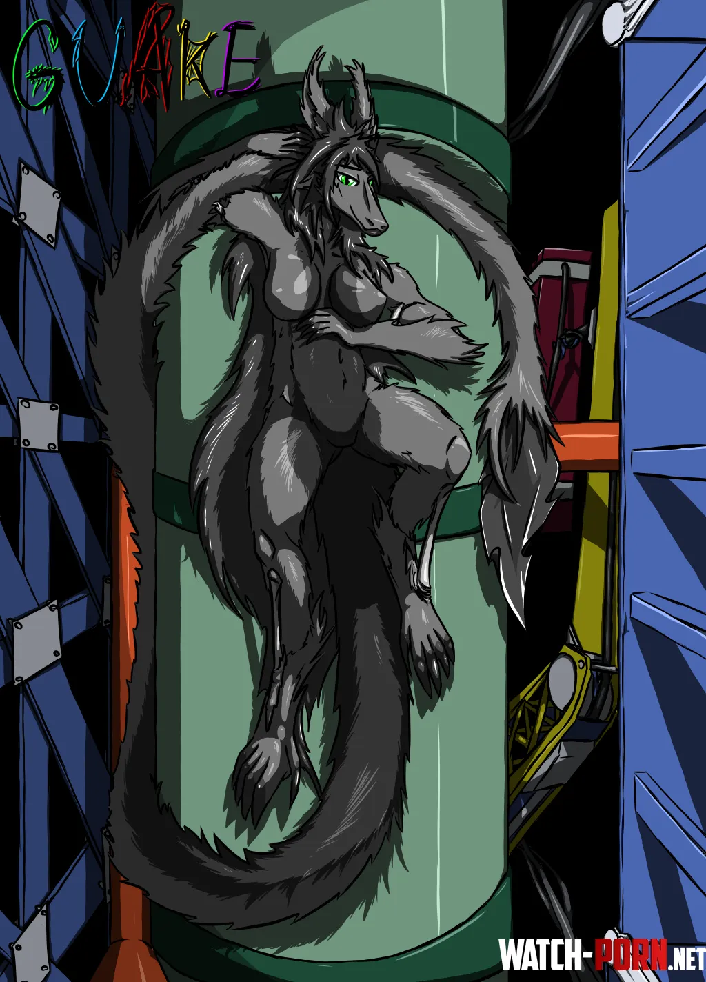 Hydraulics room (art by me) [X] by GuakeTheAcinid