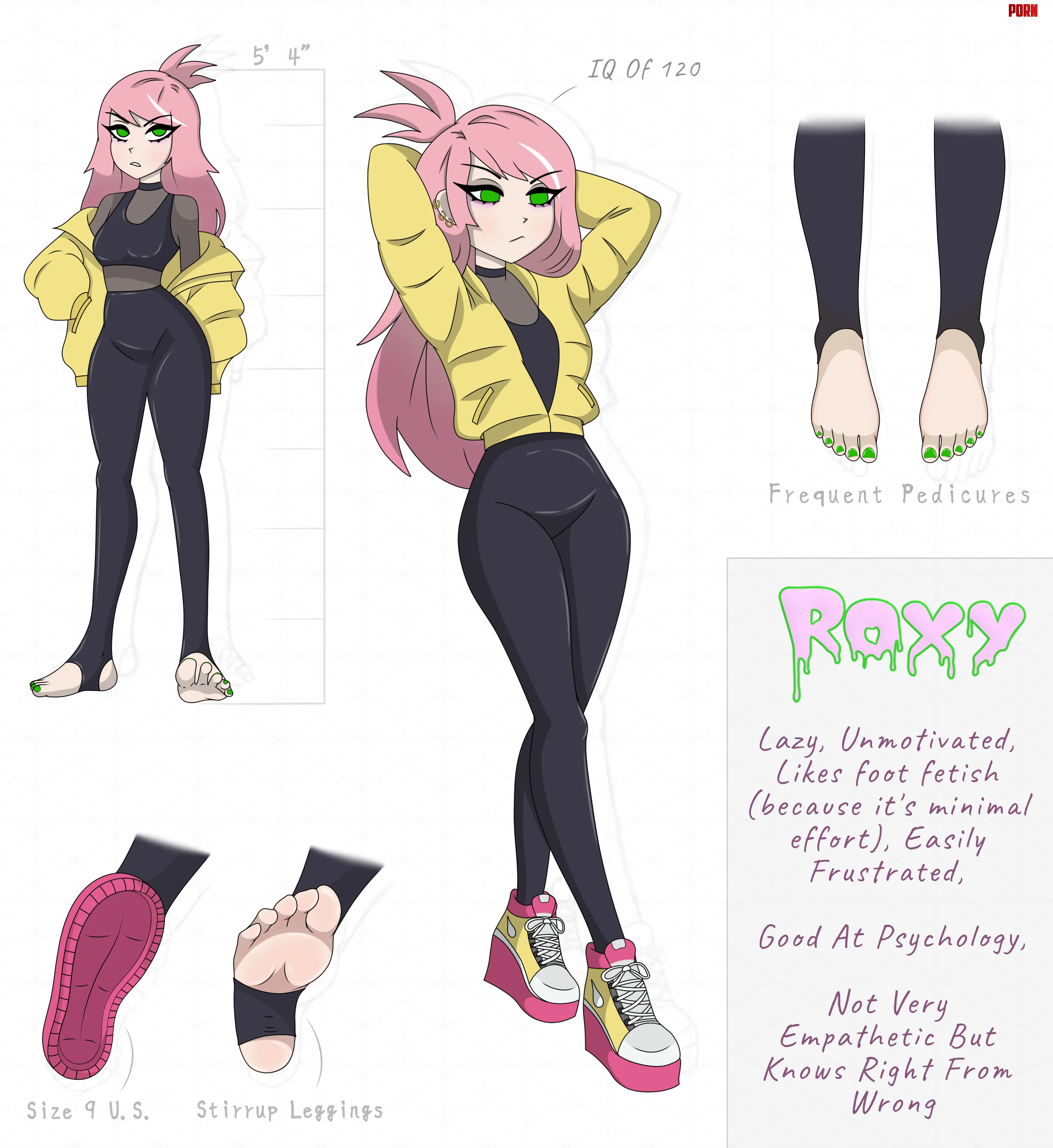 Roxy (OC) Character Chart by Rogue_Serpent