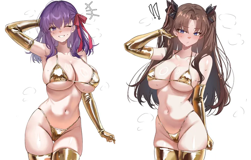 Thumbnail Shoko's Golden Week Creation: Sakura & Rin from Fate/Stay Night