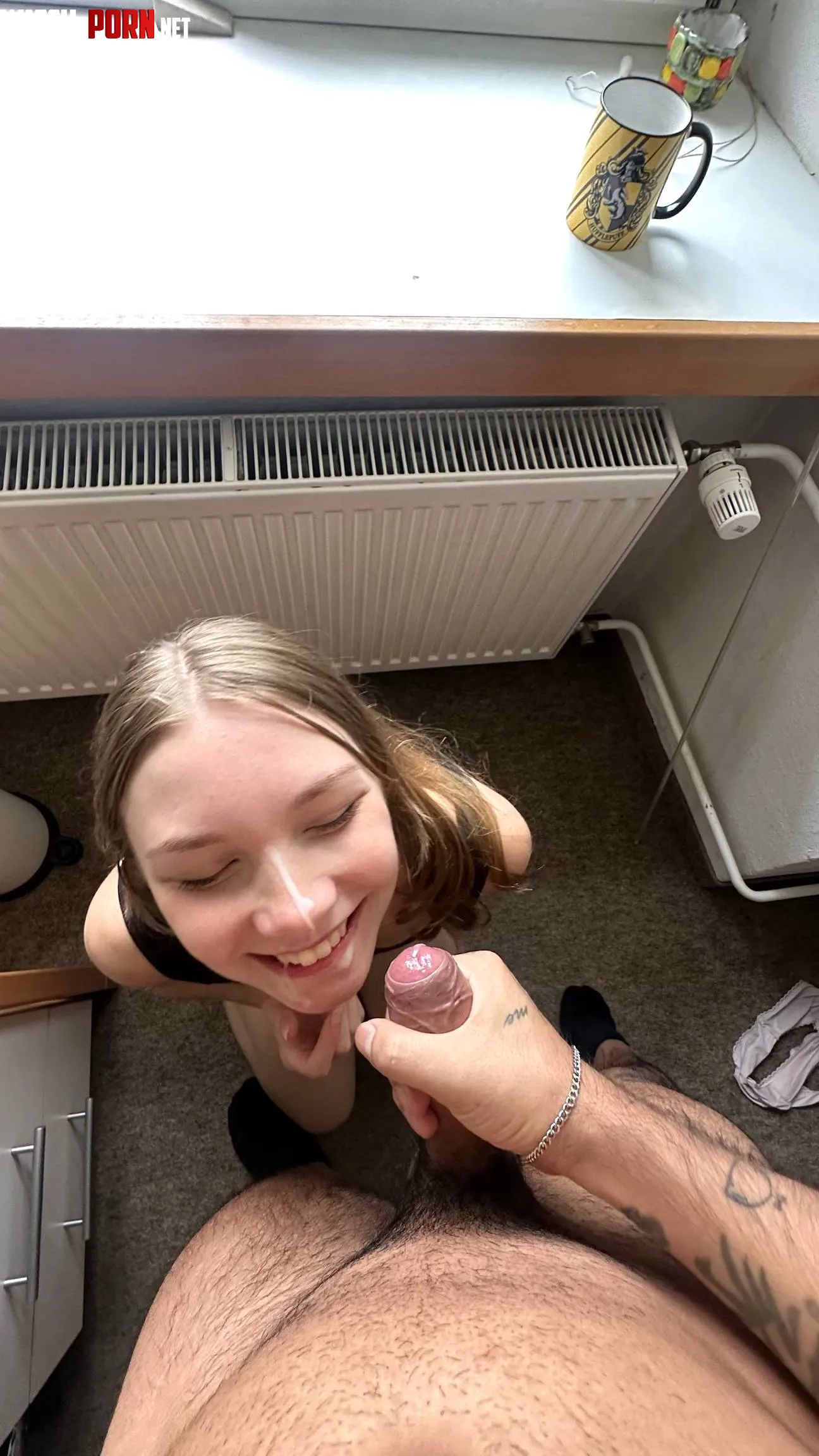 happy gf takes facial by DreamyDesiresx