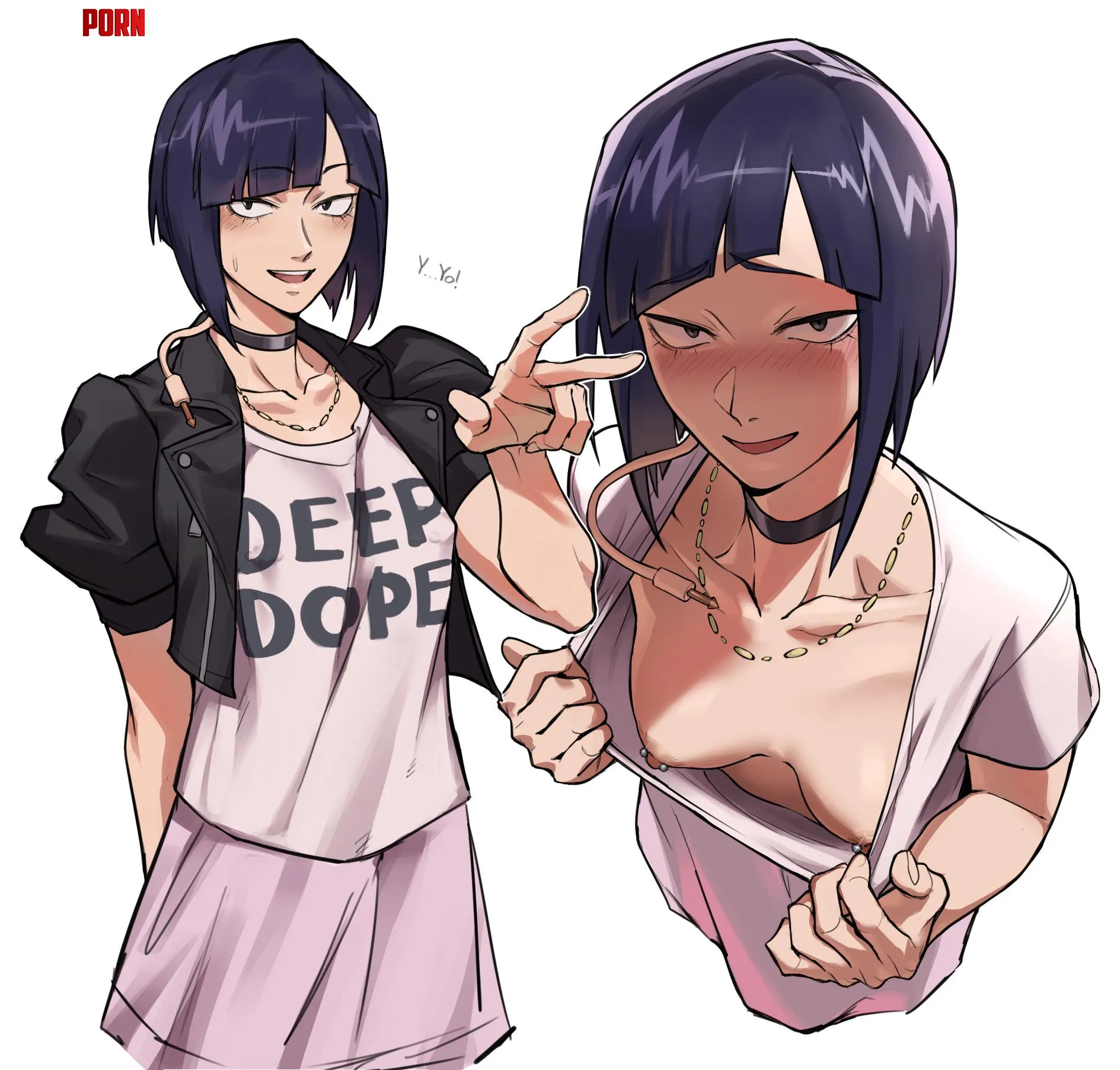 Jiro gives you a peek (Lcohal) by No_thoughts_anymore
