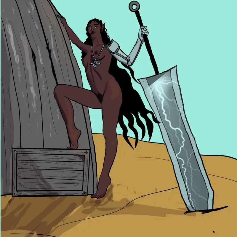 Thumbnail Loraj at the Beach by Me [OC] by _isaidiwasawizard_
