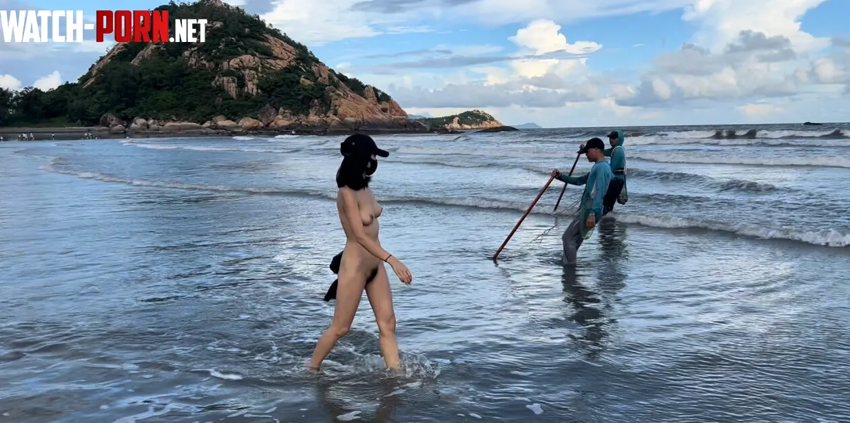 Just a neighborhood Chinese girl nude at the beach- Your Favorite Asian Nudist by Status_Stop_9770