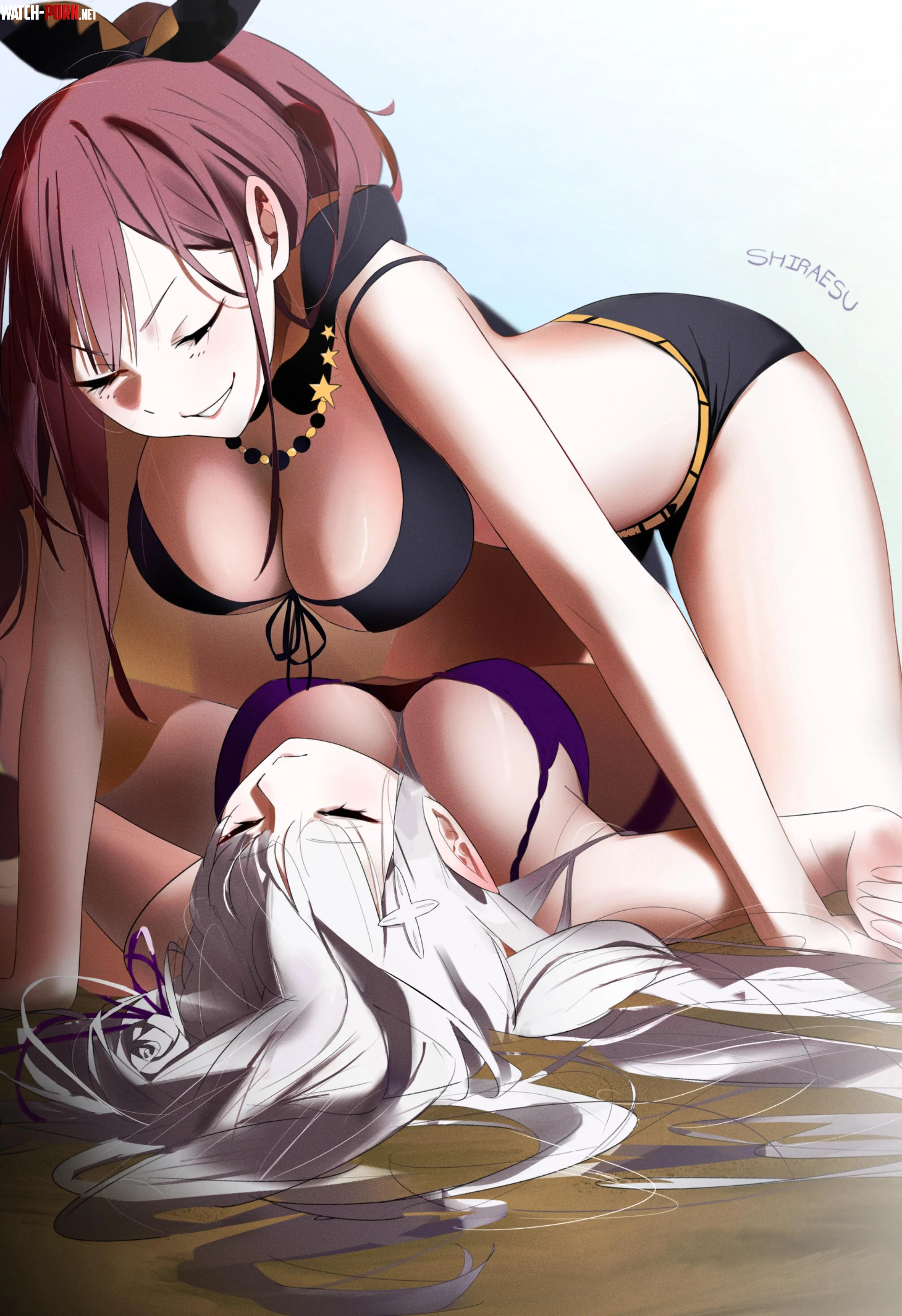Shaula & Emilia [Re: Zero] by Silent_Steak_9540