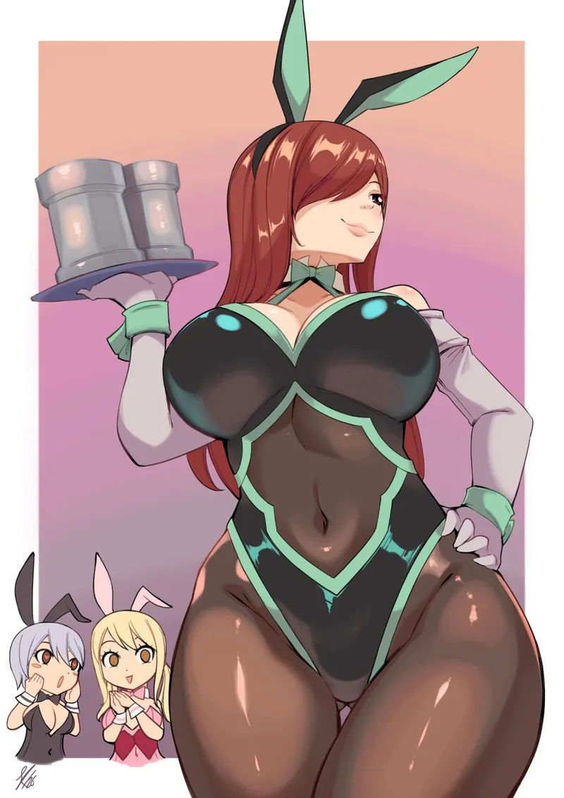 Thumbnail Cilicia_89888 Stuns in Erza in a Bunnysuit - An Ecchi Sensation