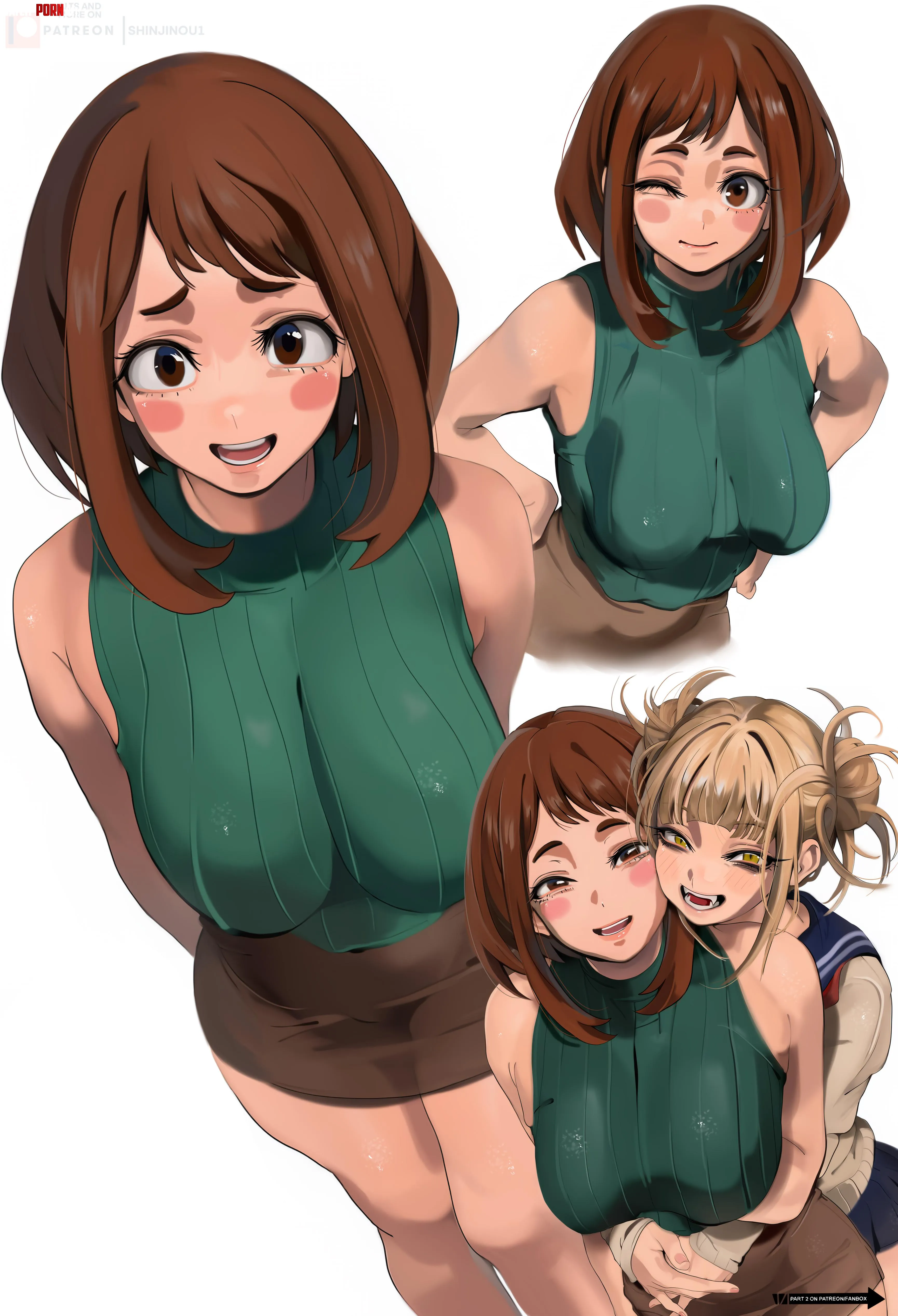 Uraraka & Toga [My Hero Academia] by Silent_Steak_9540