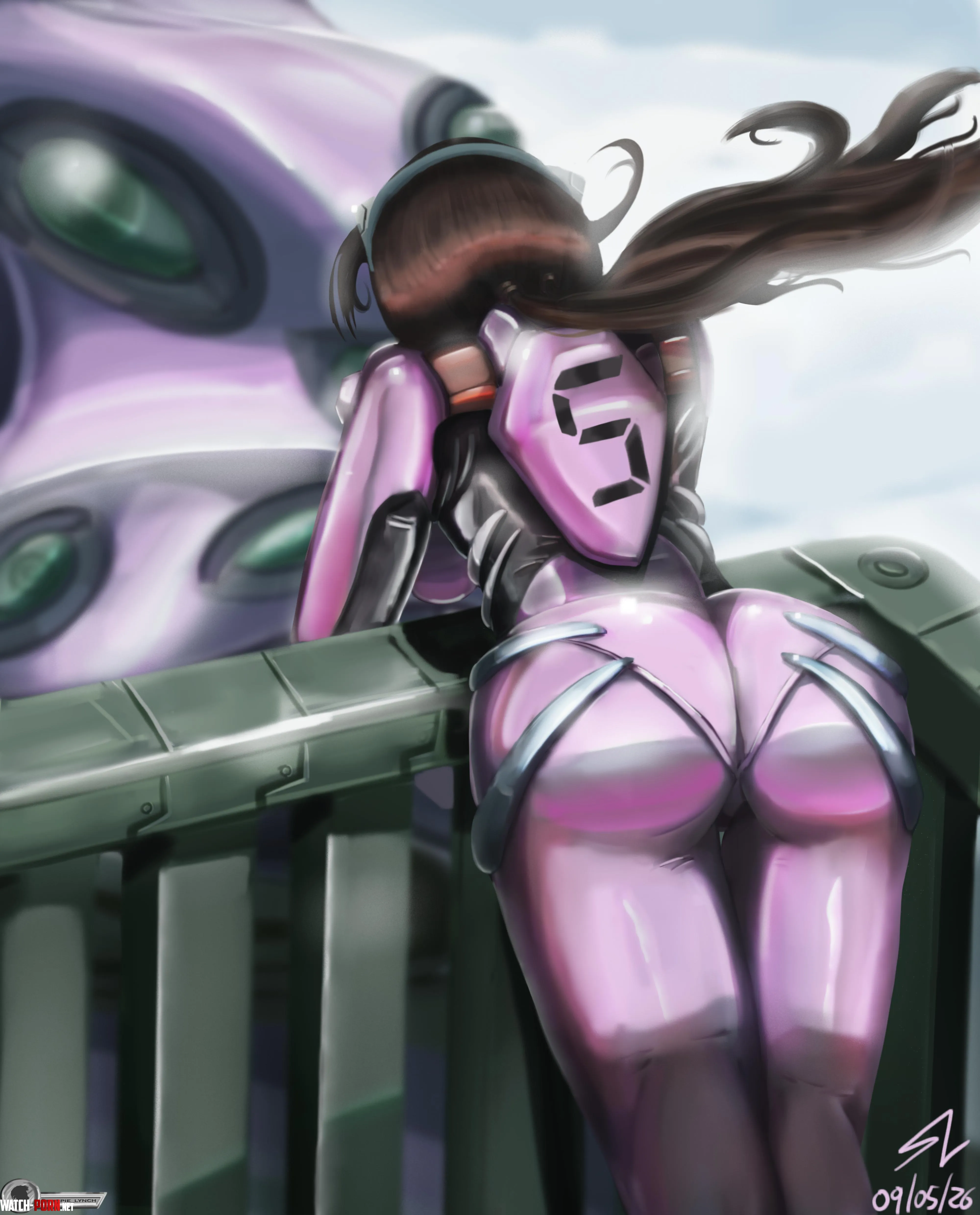 Mari Makinami at the dock by sharpie_lynch