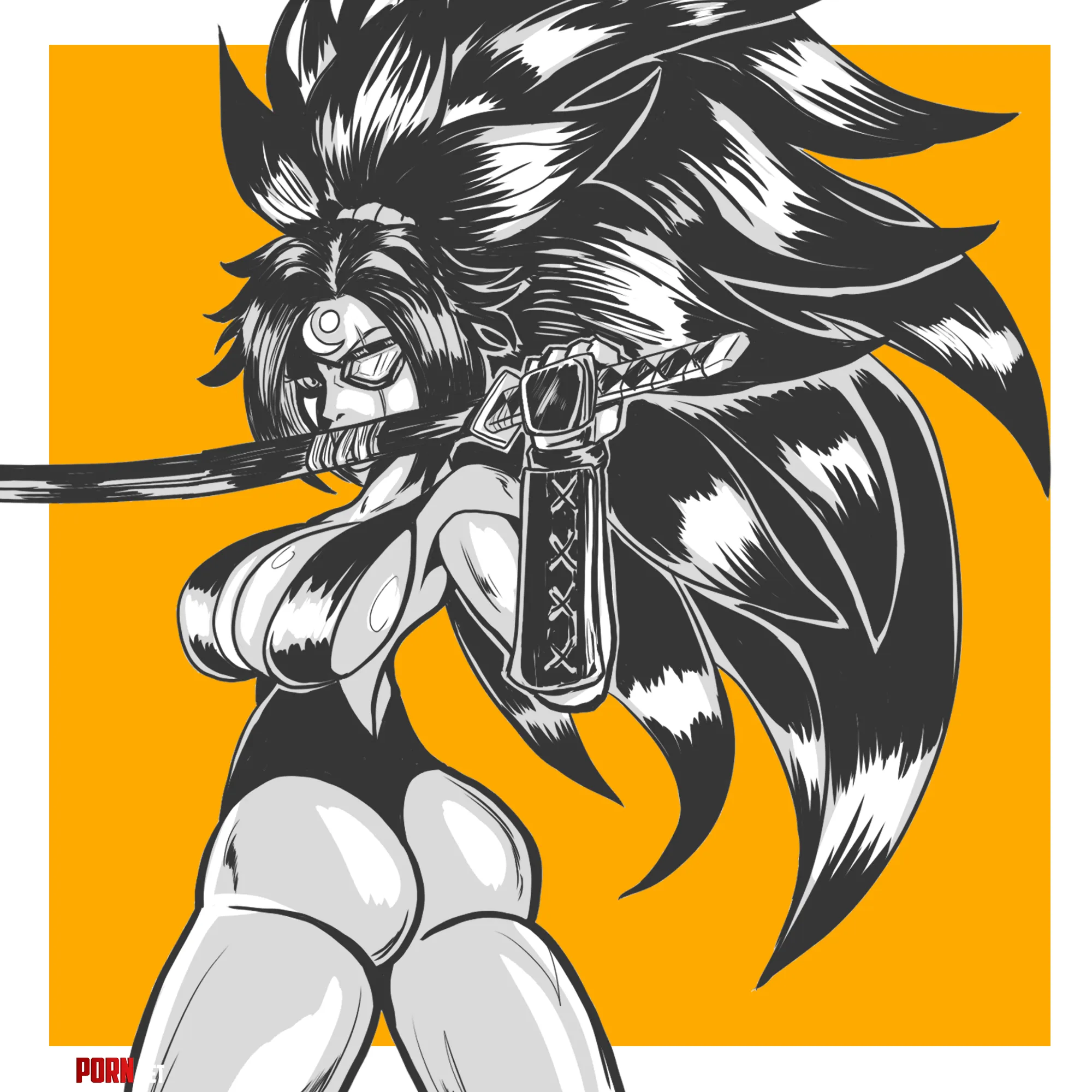 Baiken spineless pose [Guilty gear] (Bananaiken) by BananaBaiken
