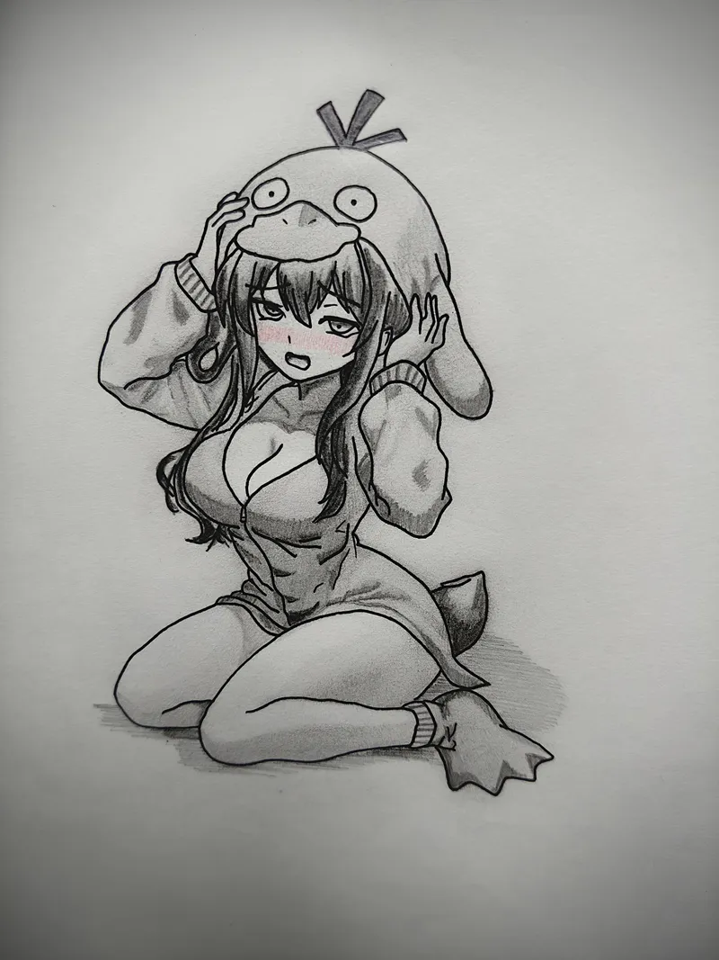 Thumbnail Psy psy duck: A Playful Encounter by peachmixer in PokePorn