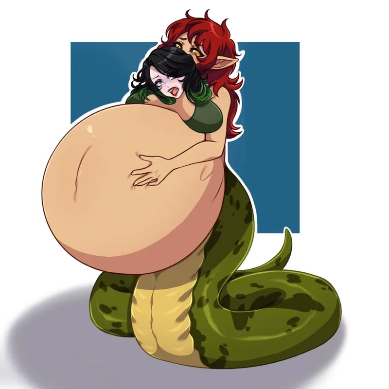 Thumbnail Snake Snack (Commission Made by Me) by Ok-Sorbet-8676 | Vore