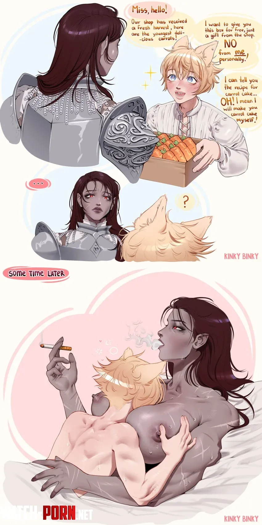 Gift Received😏🔥 (artist: kinkybinky) by AuraAngeel