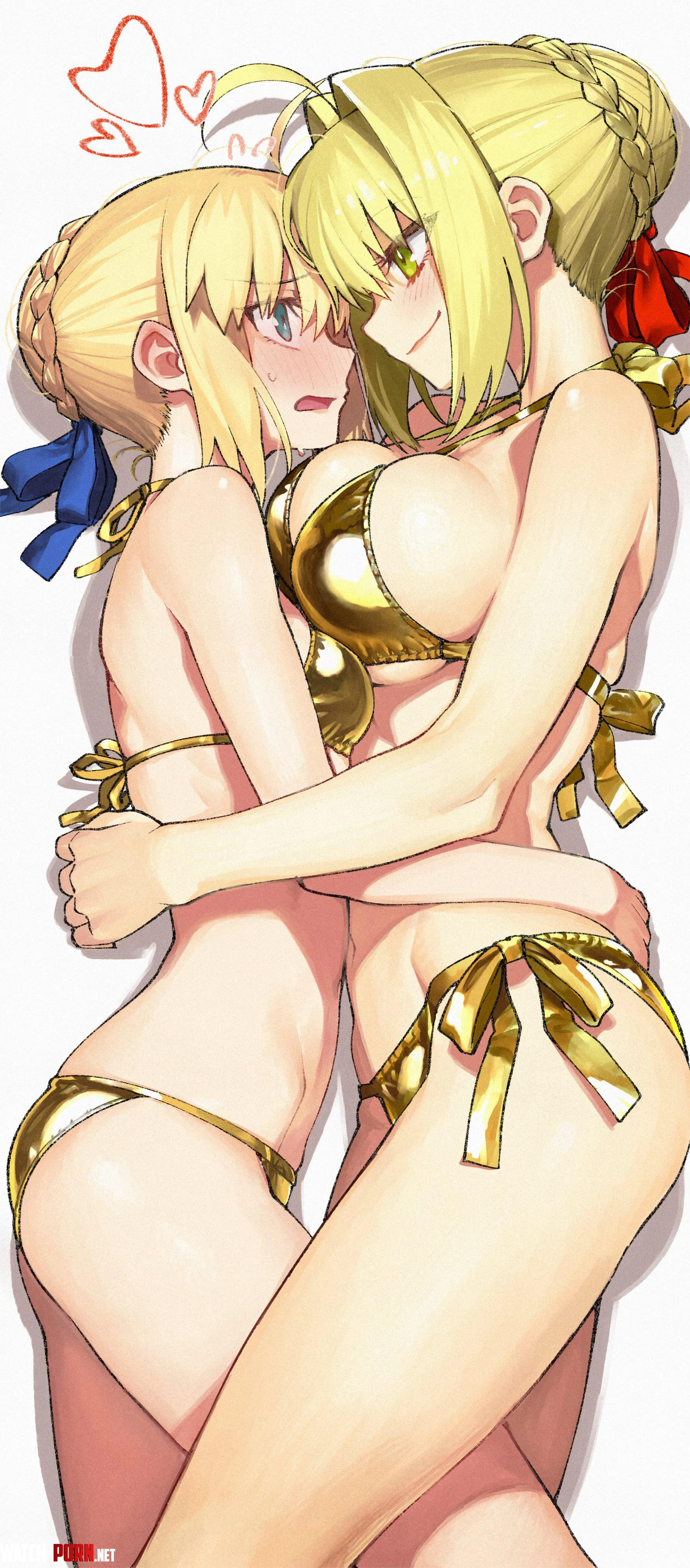 Artoria Pendragon & Nero Claudius (@Kamisato__Sora) [Fate] by Vagabond734