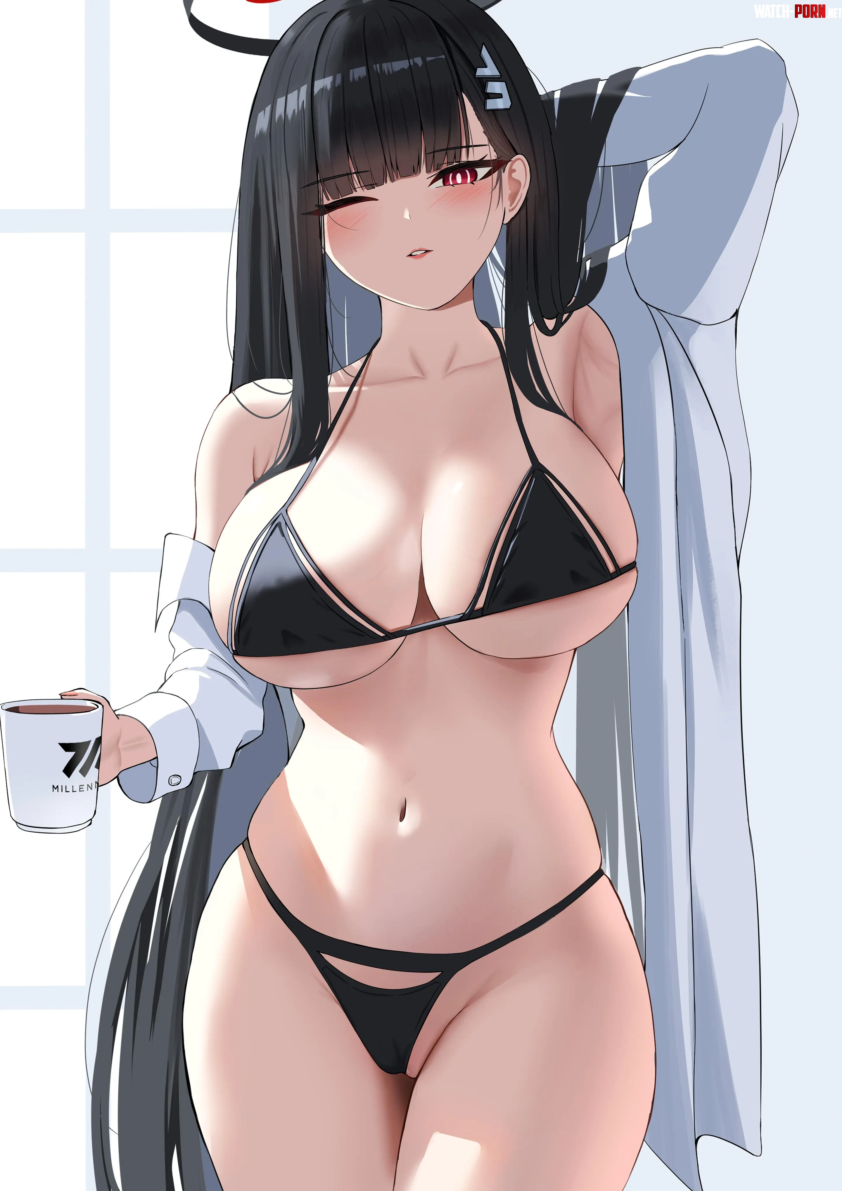 rio chillin with a mug (S.Redbutterfly) by Admirable_Return7080