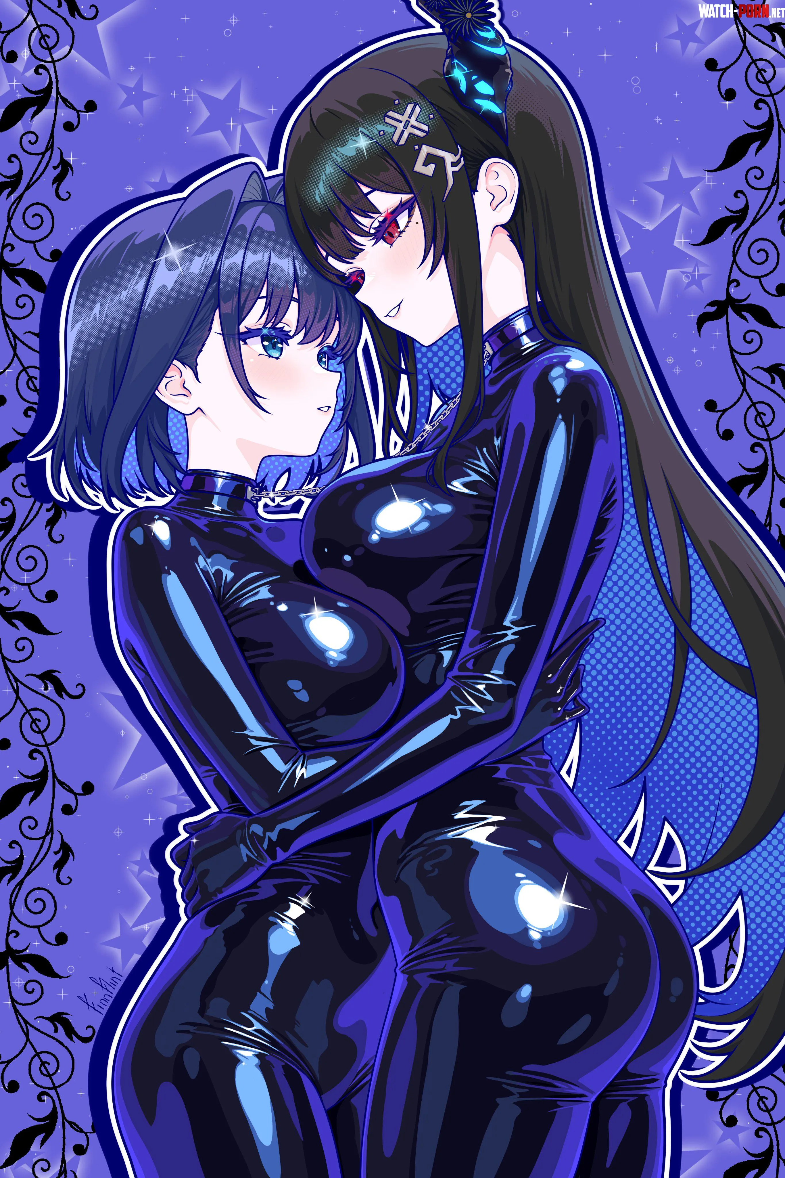 Ouro Kronii & Nerissa Ravencroft [Hololive] by WoolsonDaSheep