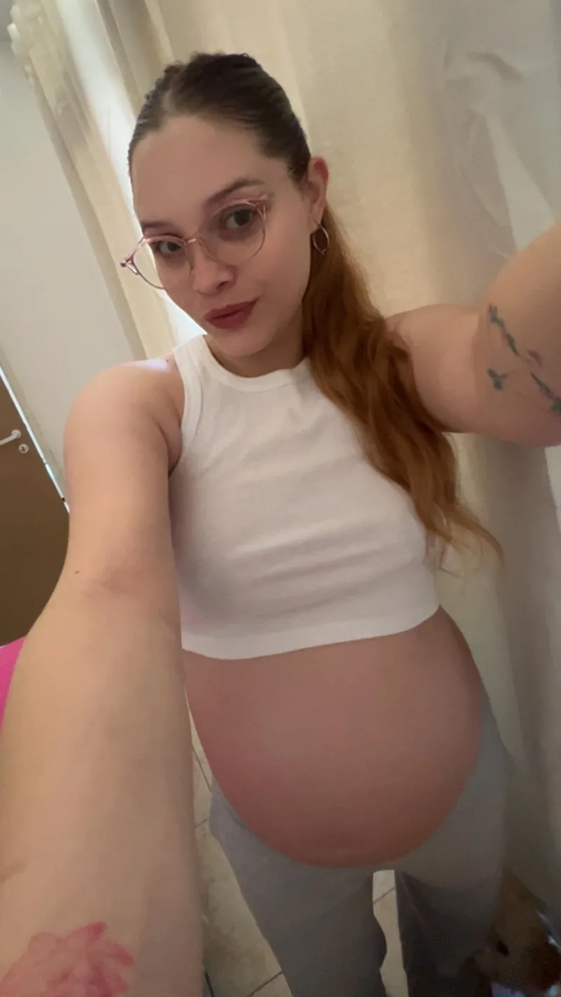 Thumbnail A Provocative Question: Preggo Nudes at Work by PetalDreamery