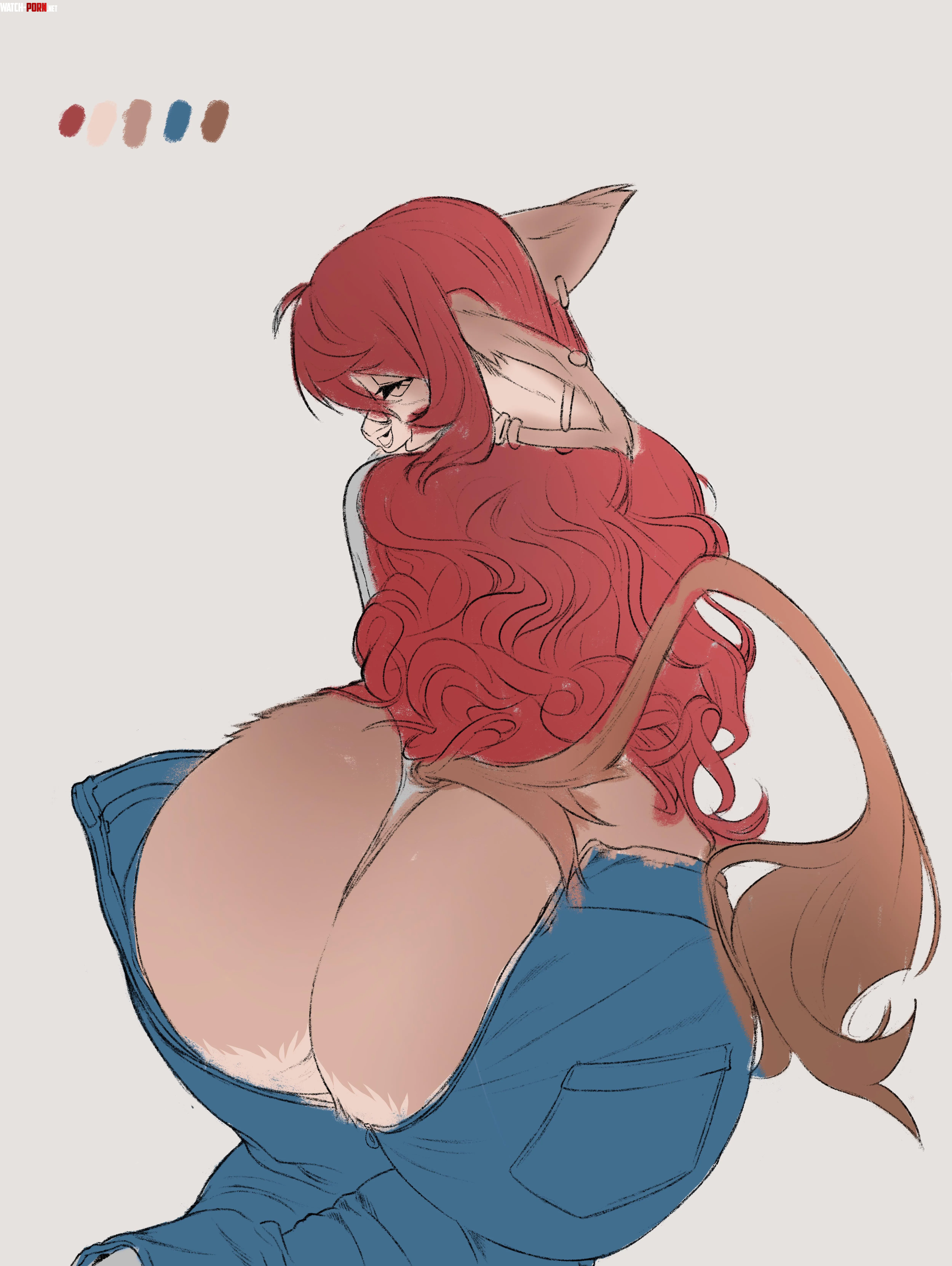 Back view [F] (Zoropie) by Zoro_pie