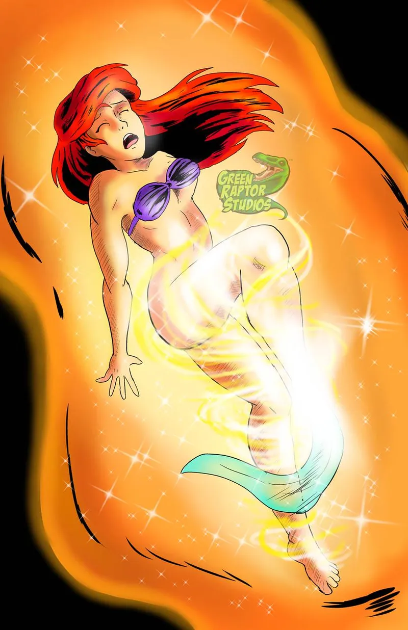Thumbnail Magical Evolution: Ariel's Transformation into Human by Squirrelkid11