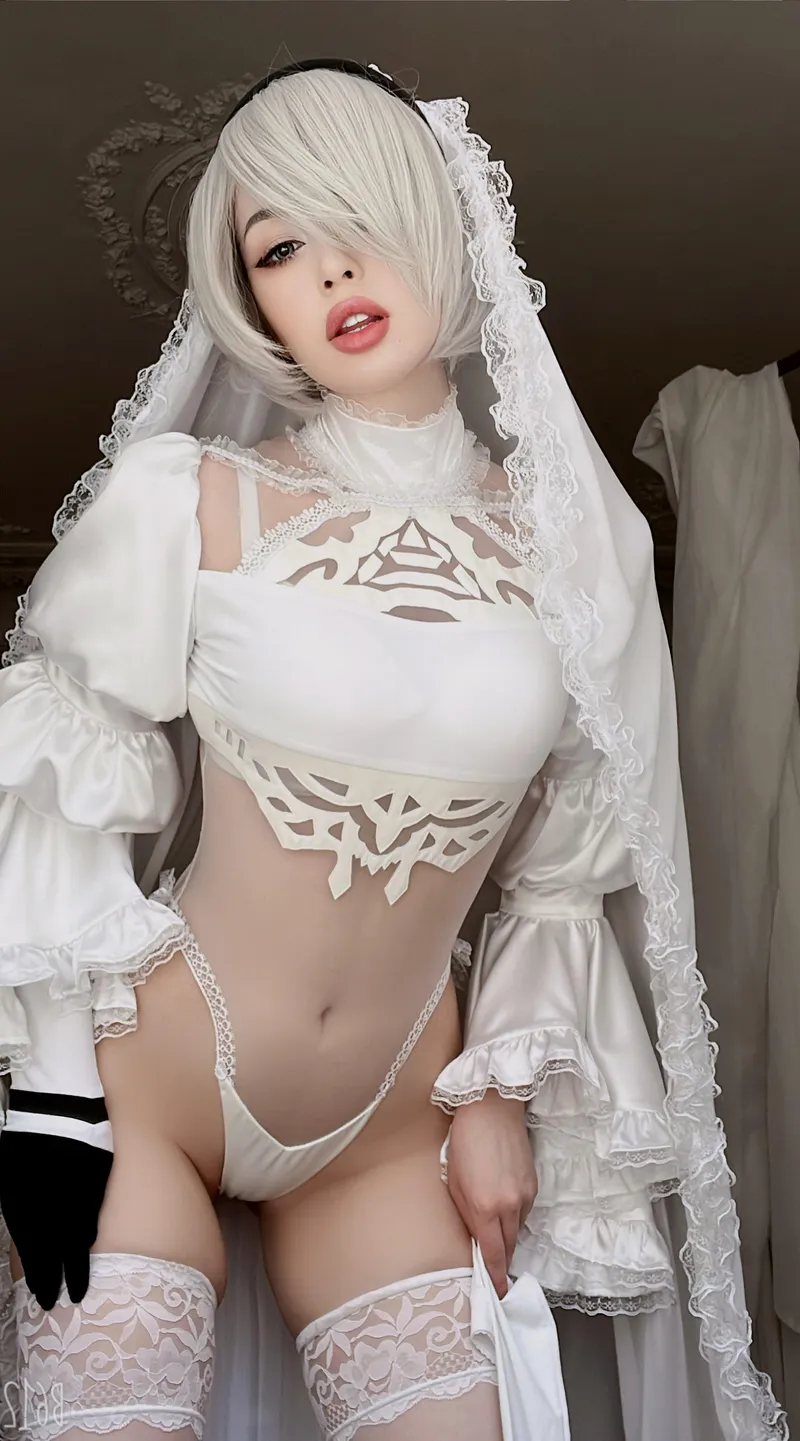 Thumbnail 2B Black Bride by Nana: A Stunning Cosplay | tastycosplayer