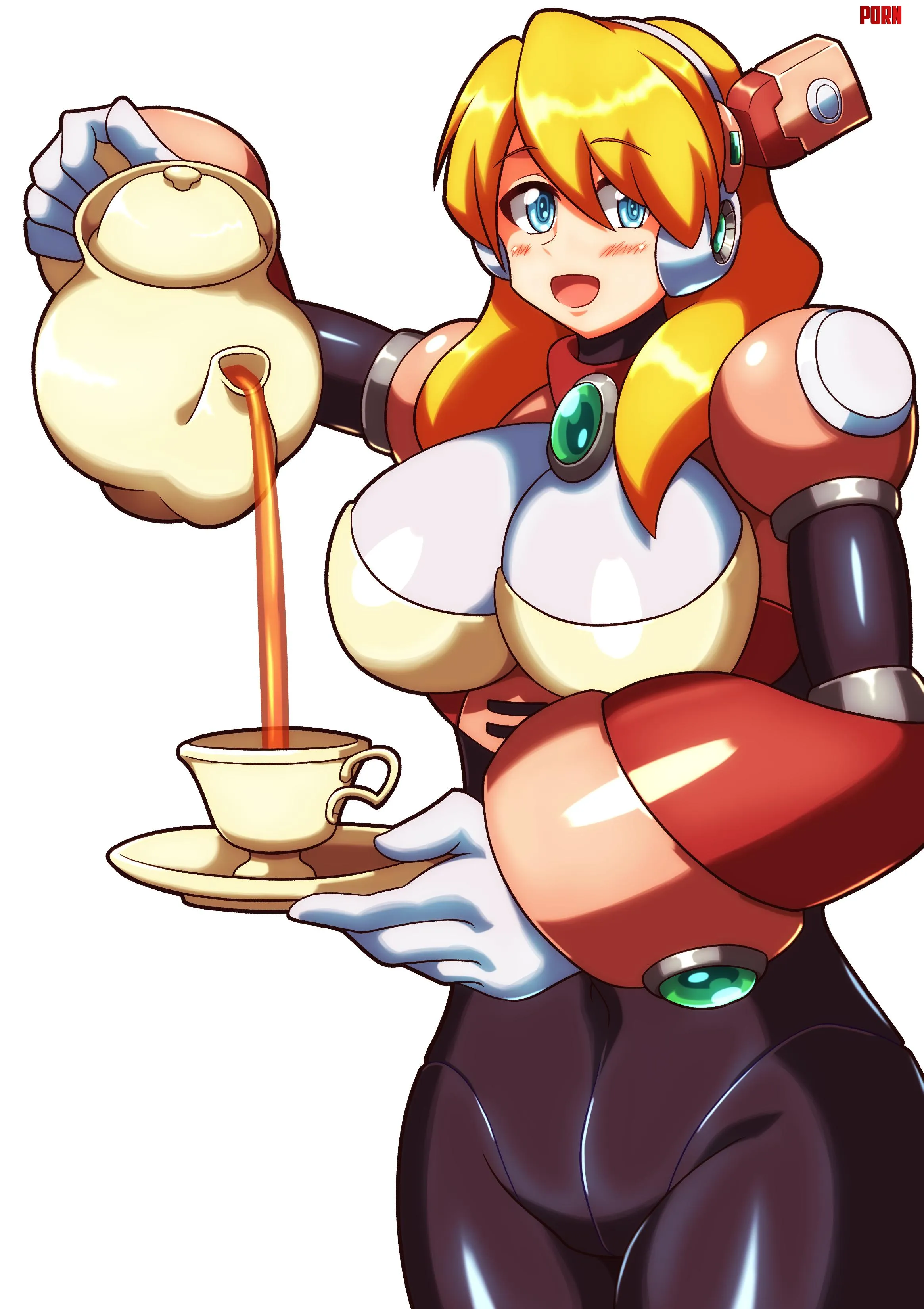 Alia serving you tea [Mega Man] by LafterMastr