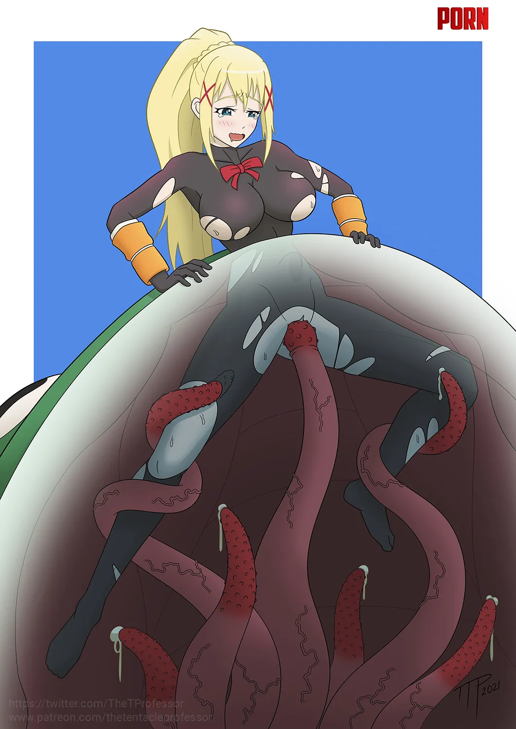 Darkness and the giant toad (TheTentacleProfessor) [KonoSuba] by EnigmusPrime