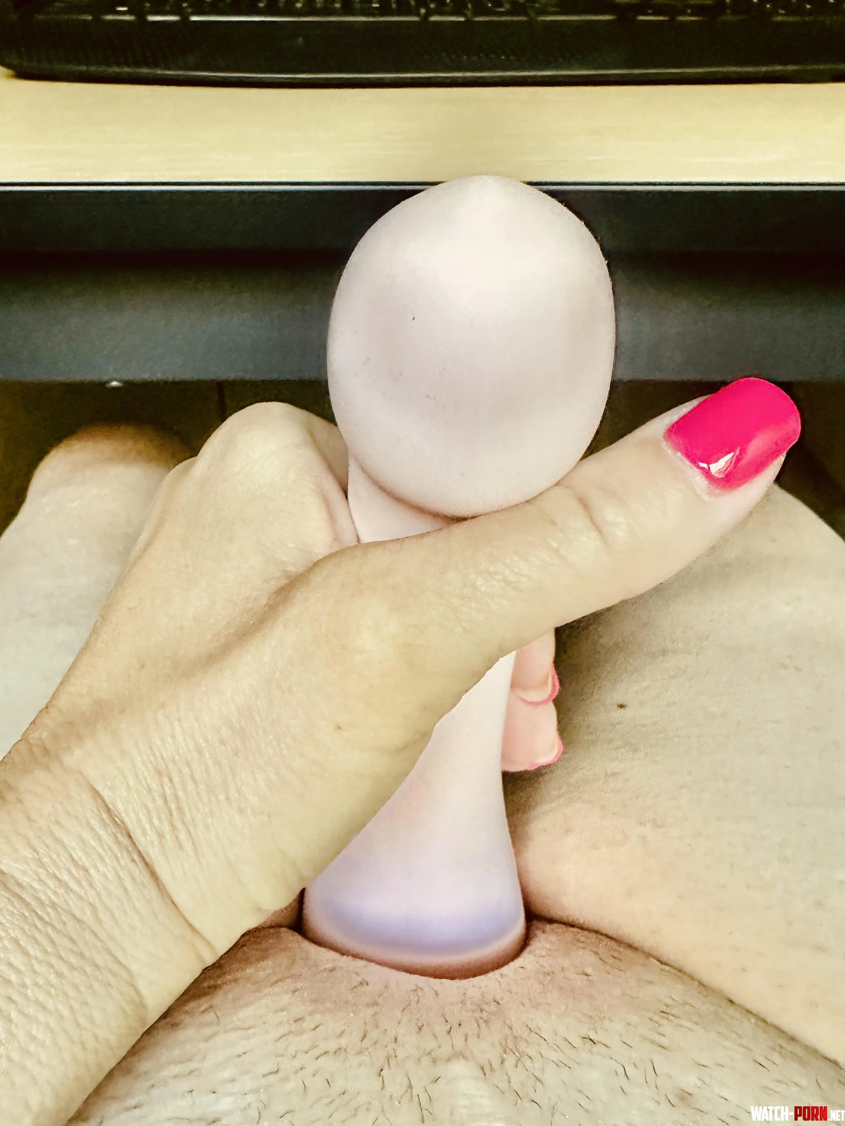 Jerking one off with my strapless at the office by Dry_Read_3870