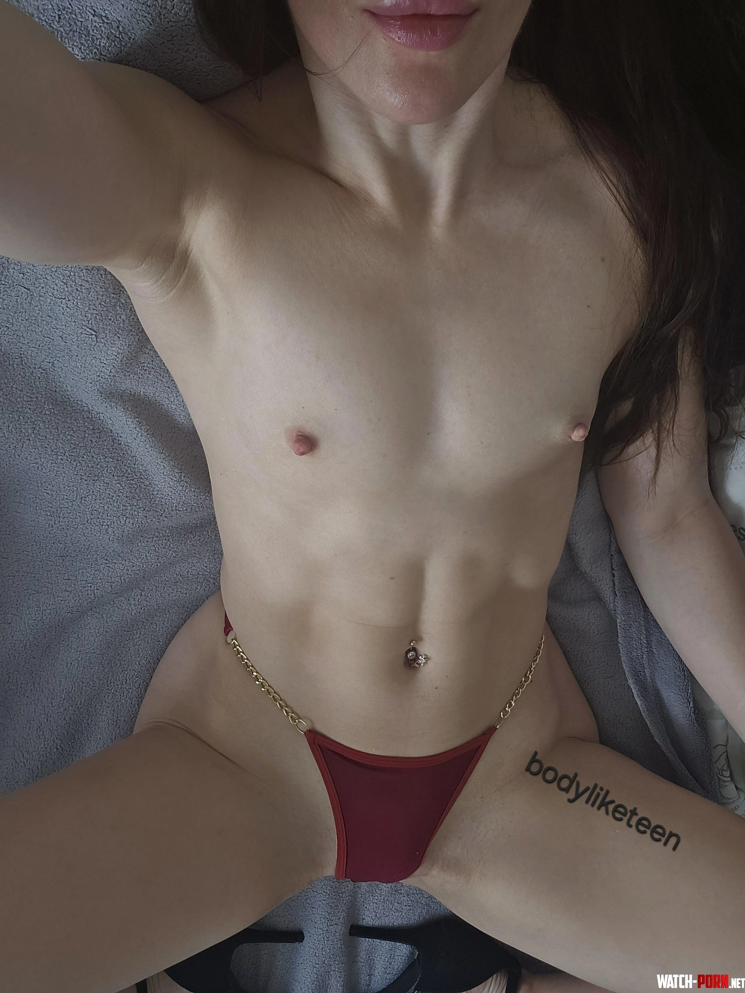 Should I make my tiny cherries bigger or stay natural? They dont exist when I lay.. :( by bodyliketeen