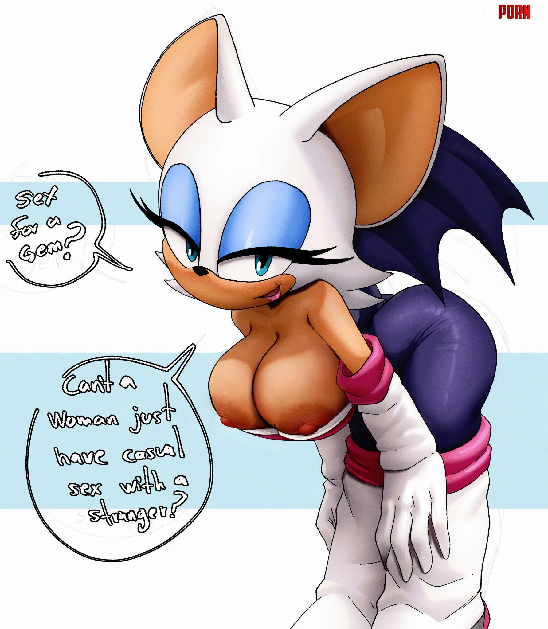 Rouge's offer (Inker Comics) by AlKo96