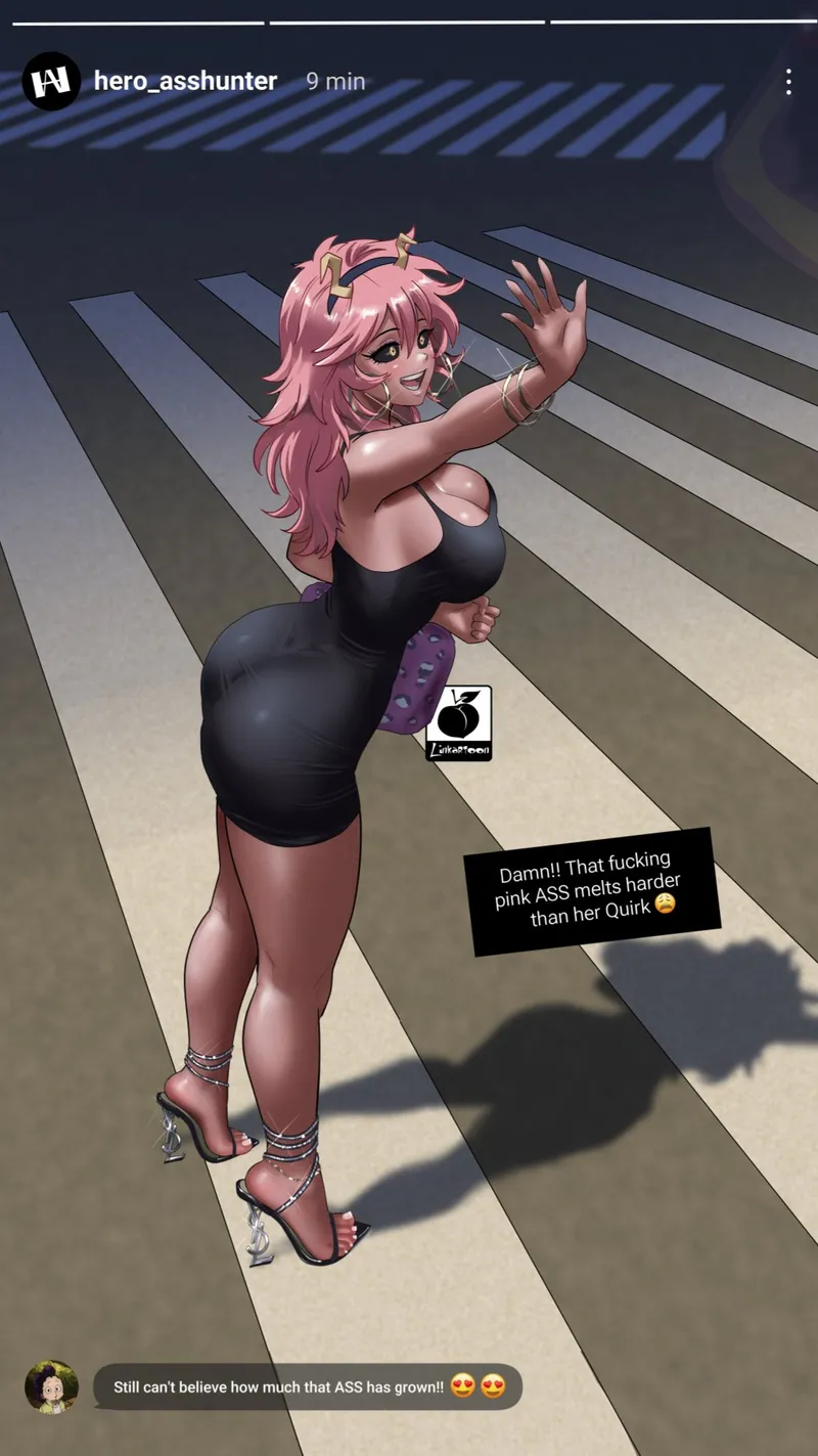 Thumbnail Mina Ashido Linkartoon by TheKuroOji | Rule34