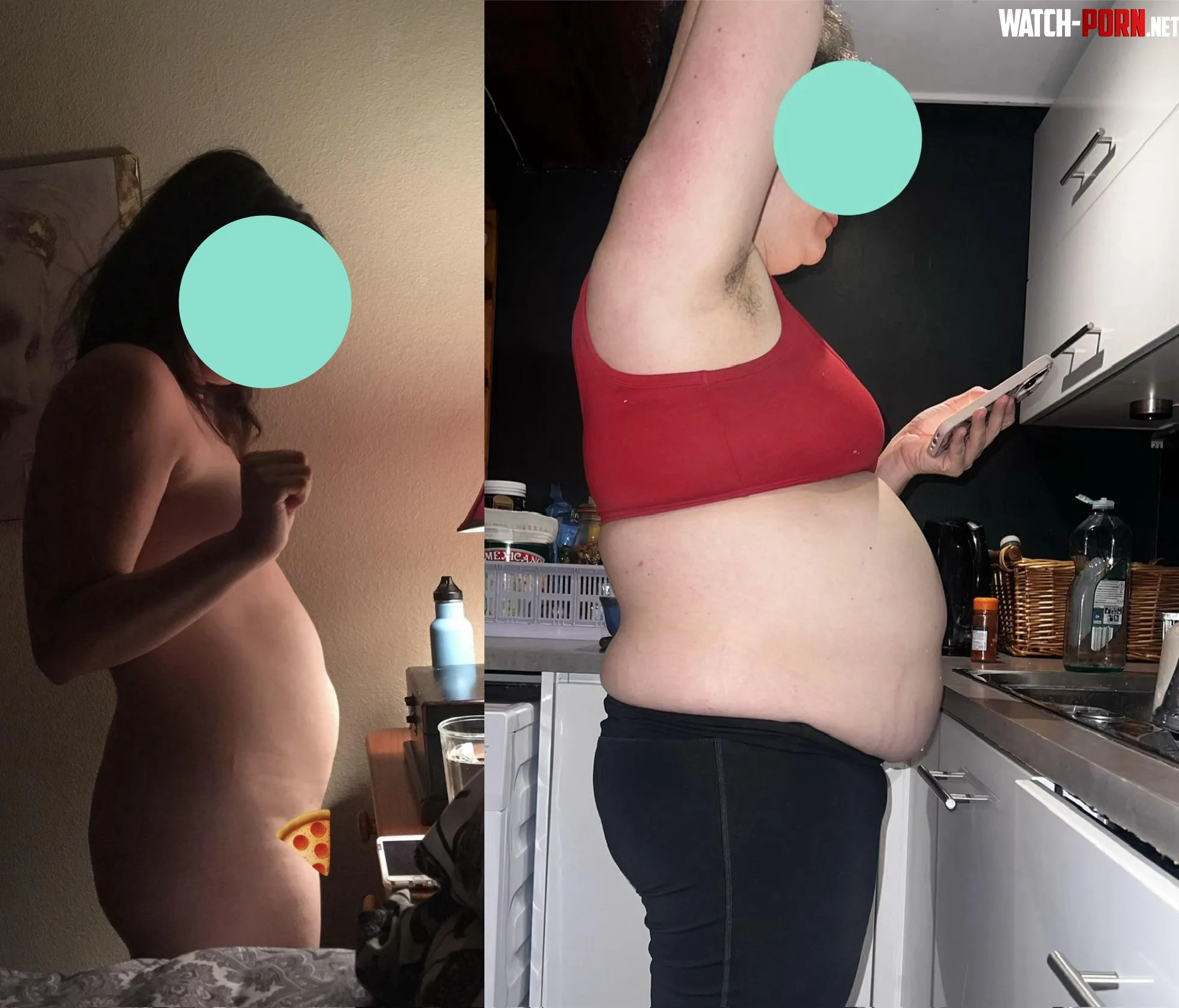 I thought I was getting chubby in my before photo! by spanksofamerica