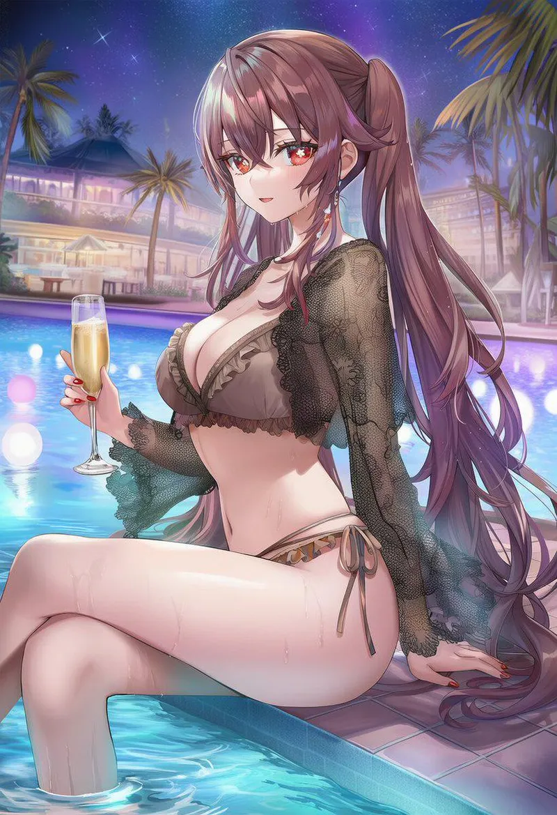 Thumbnail Exploring the Enigmatic Hu Tao from Genshin Impact: Animemidriff Uncovered