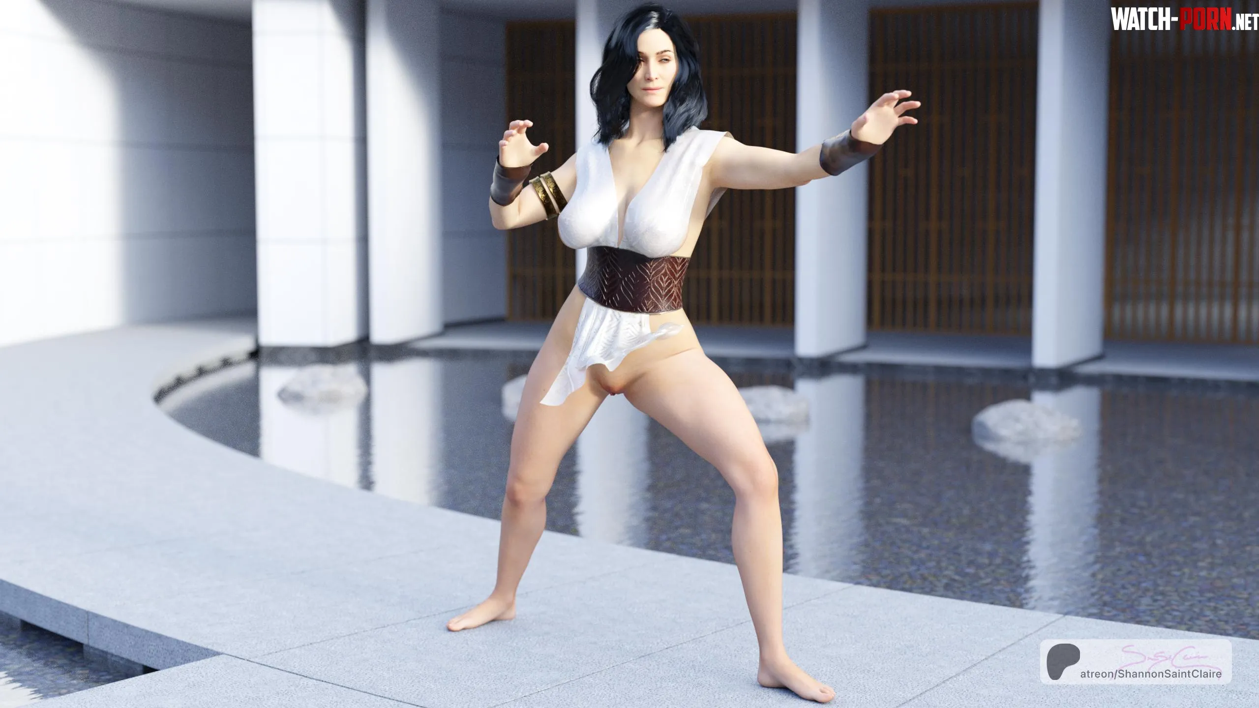 Jedi Master Indara practicing her weaponless fighting technique (ShannonSaintClaire) by omgshannonwtf