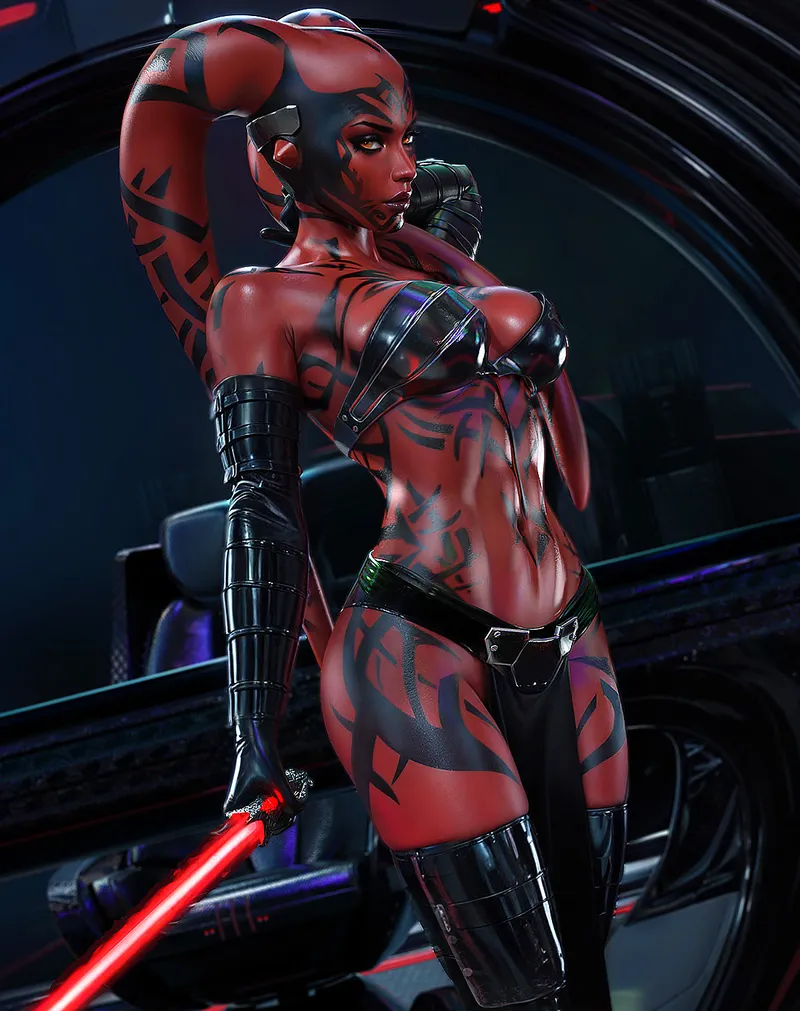 Thumbnail Sensual Darkness: Embracing Darth Talon's Seduction by Poke-Oji