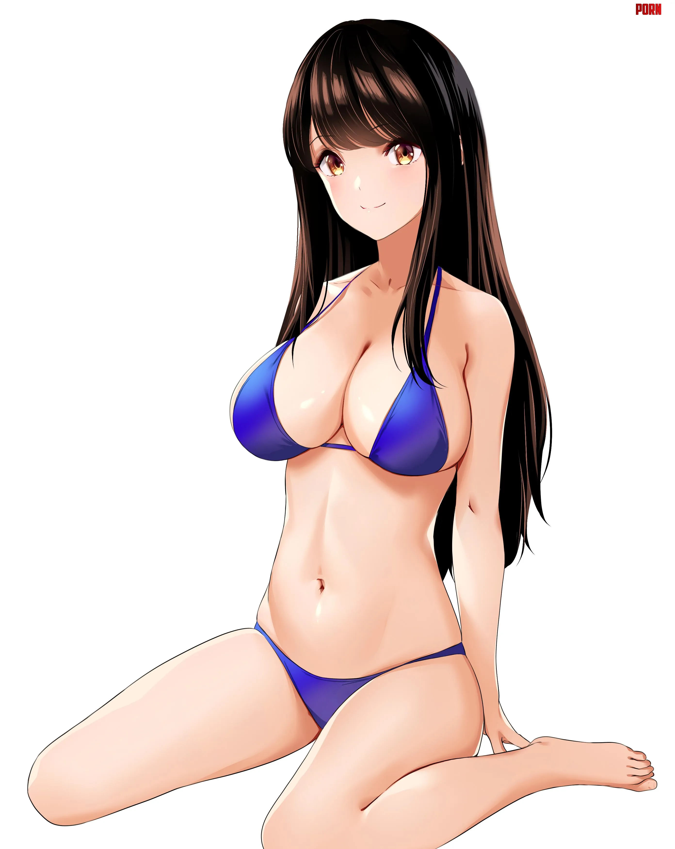 Bikini Clad Cutie (maruikoi4 on Pixiv) [Artist's OC] by TheCoolSpork