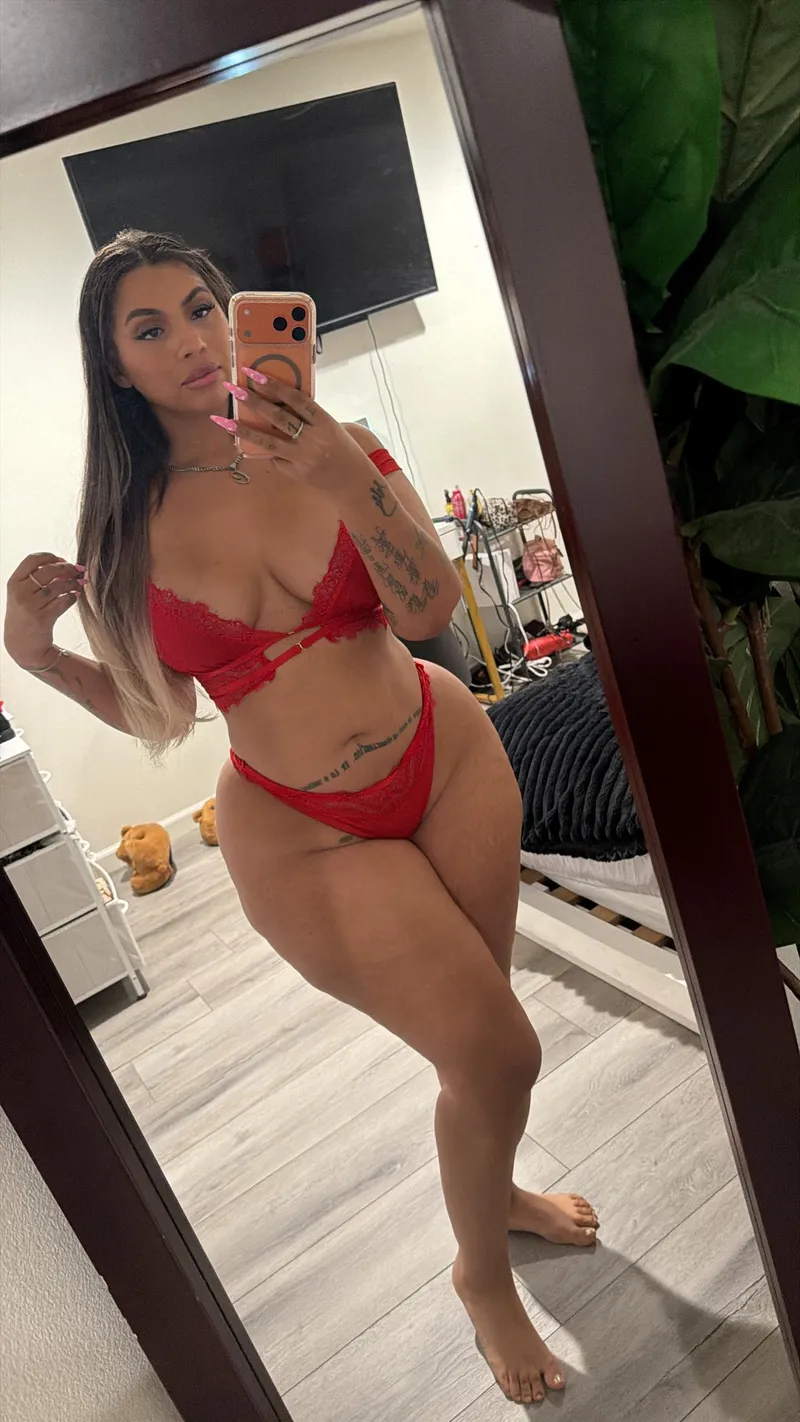 Thumbnail Yoursweetycici Dazzles in Red Lingerie on OnlyFans101