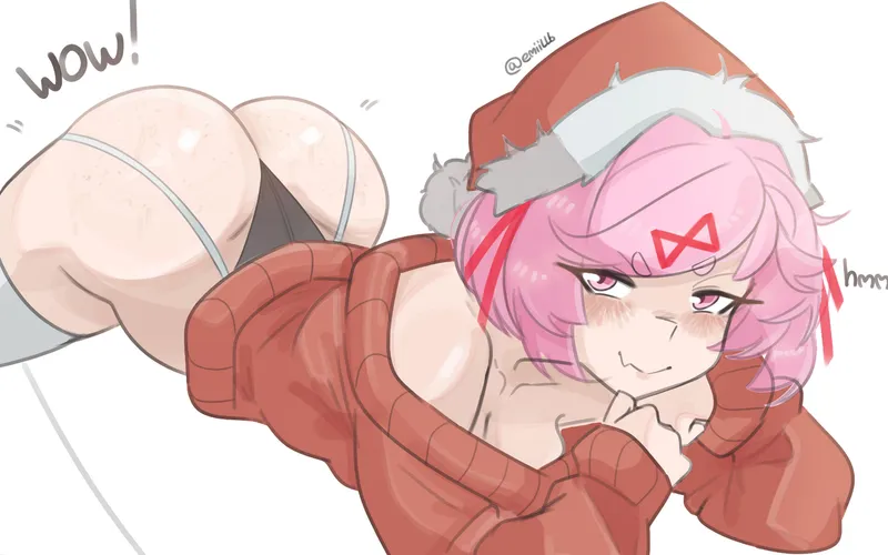Thumbnail Relax with Natsuki in DDLC Rule 34 Art | releasemebby