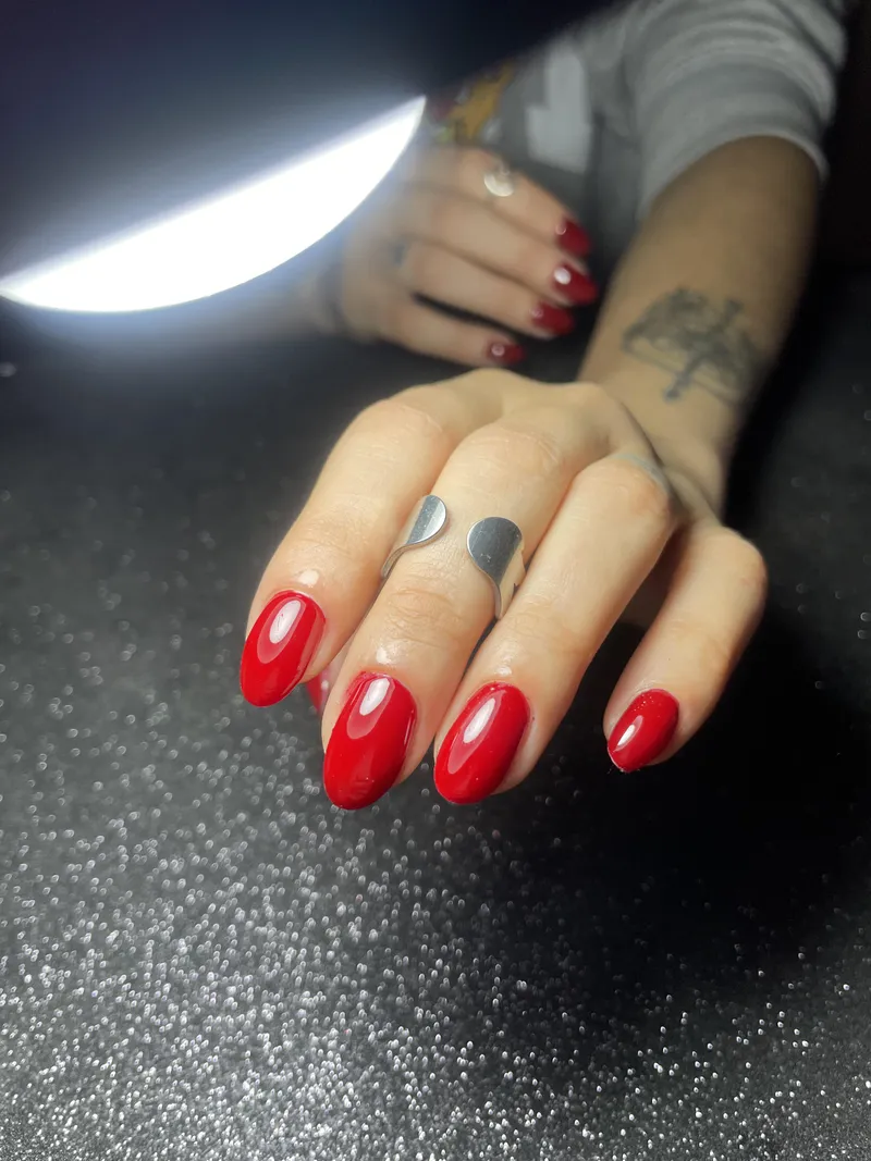 Thumbnail Dive into Passion with Intense Red - a Favorite Color by South-Obligation-486 in Nail Fetish