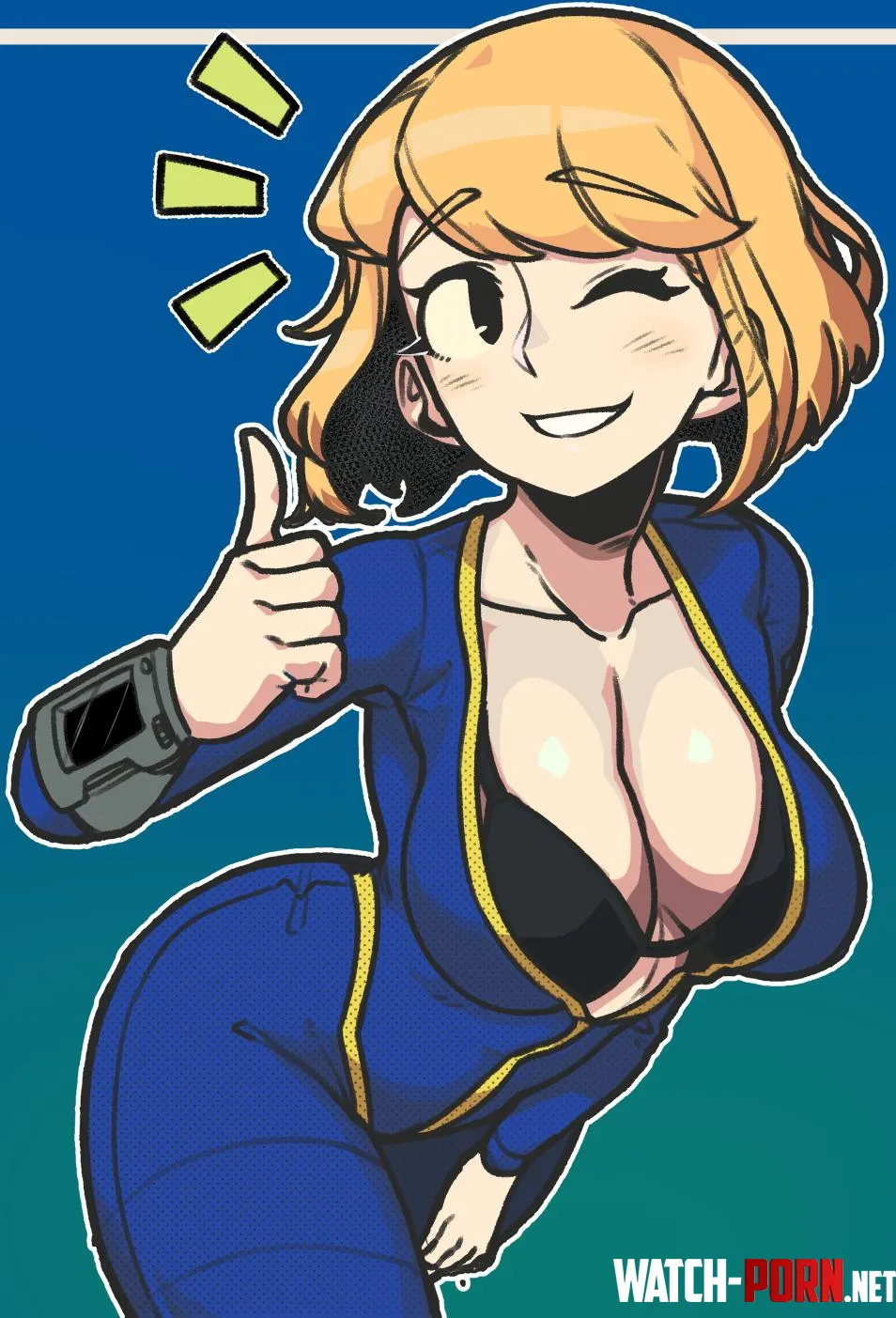Vault Girl (맛감쟈 on Pixiv) [Fallout] by TheDerpSpoon