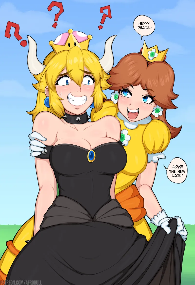 Thumbnail mariorule34: Bowsette Daisy [Super Mario] by Afrobull - Several-Funny5365