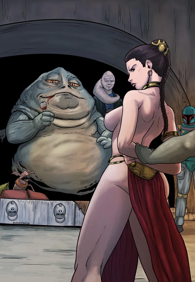 Thumbnail Lewdistrator's Star Wars NSFW Adventure: Leia Before the Hutt