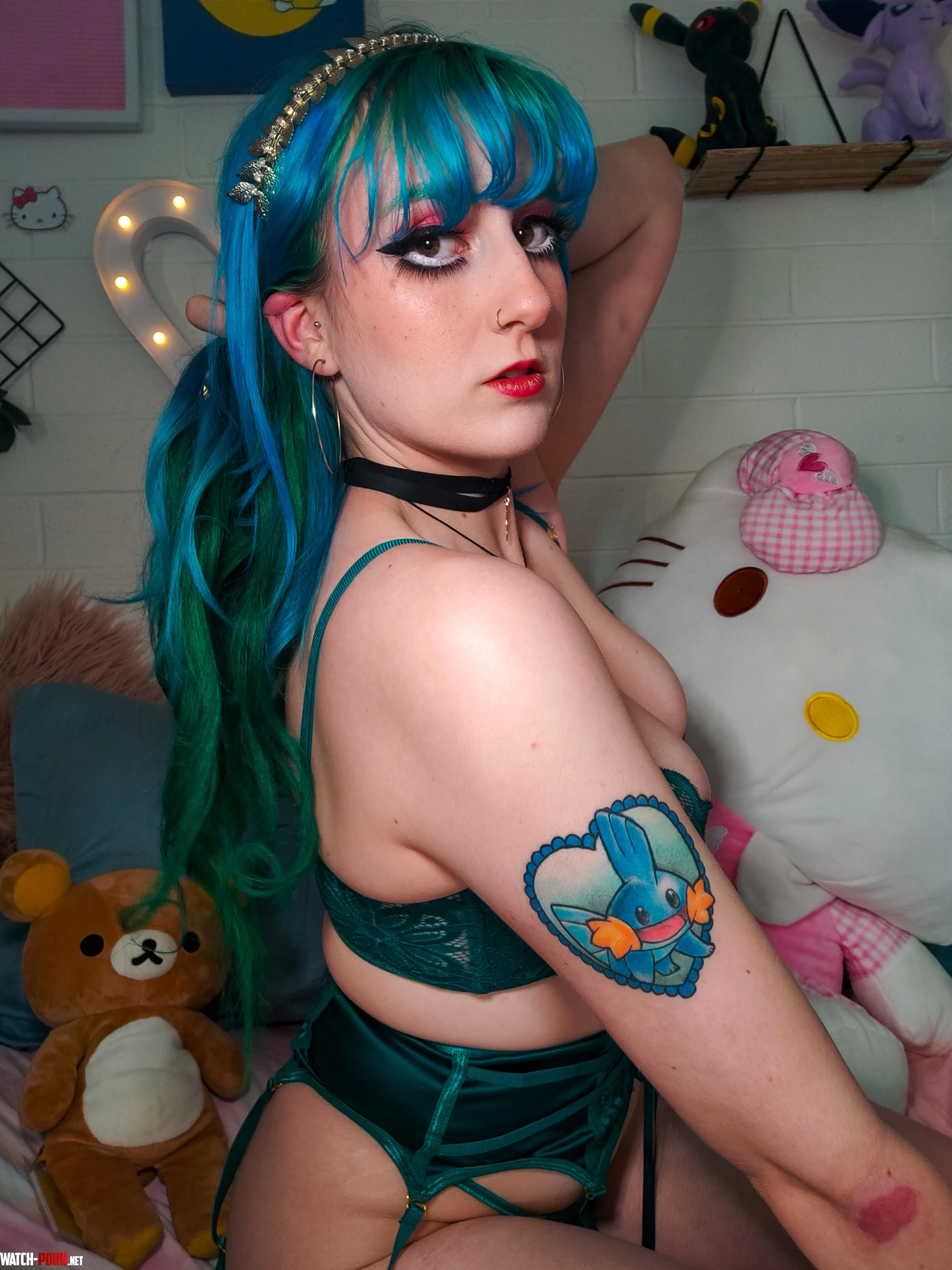 i love it when my hair matches my lingerie by babylaceylea