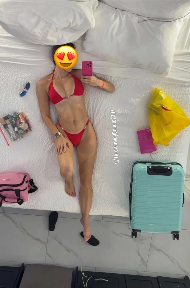 Thumbnail Relaxing in 'Lounging in My Red Bikini' by ThrowawayCouple2307 | BikiniBodies