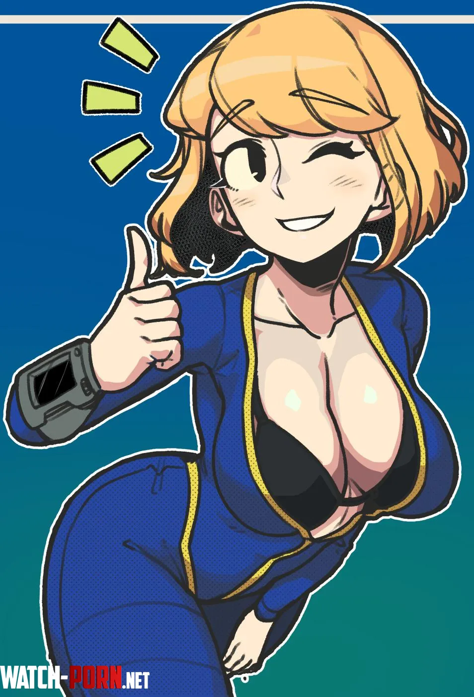 Vault Girl (맛감쟈 on Pixiv) [Fallout] by TheDerpSpoon