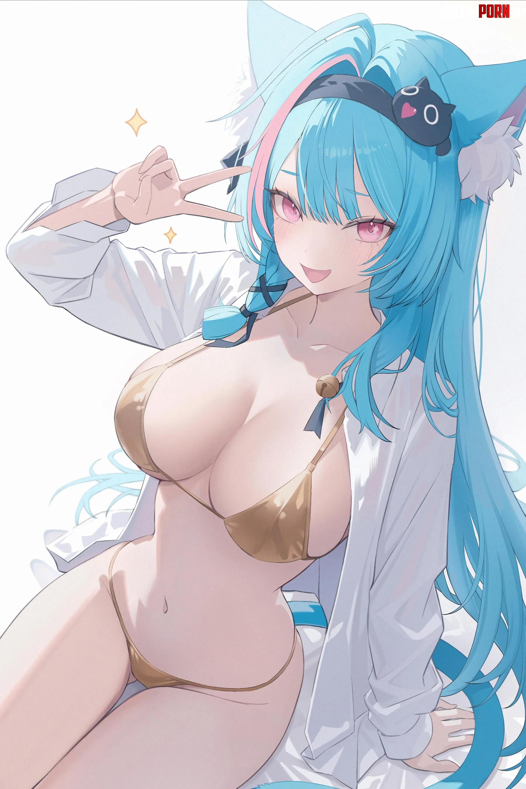 Mint in gold bikini by xSaviour_N