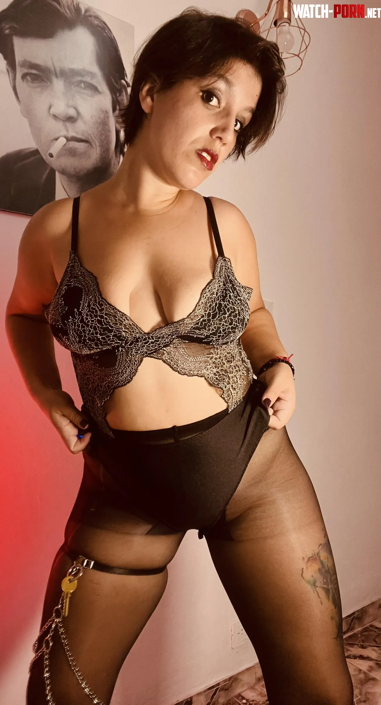 Pantyhose always make admiration feel a little more obsessive. by Inesitaax