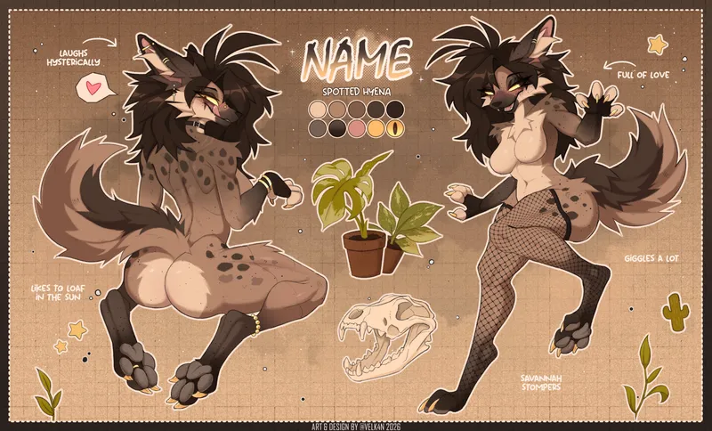 Thumbnail [Q] Yeen Girl (ADOPTABLE) by Velkanh | Furry