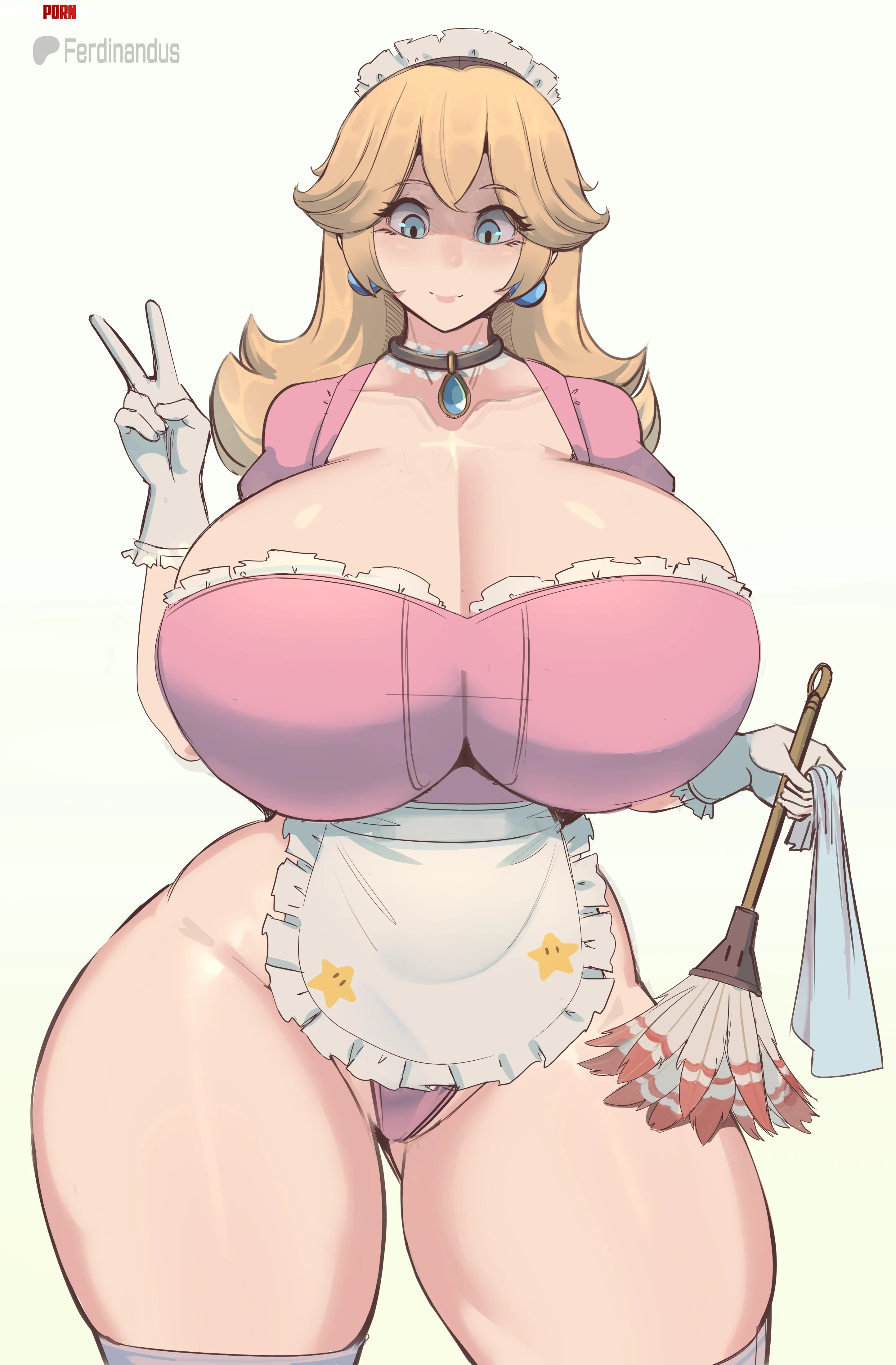 Maid Princess Peach (by: Me) by FerdinandusDIT