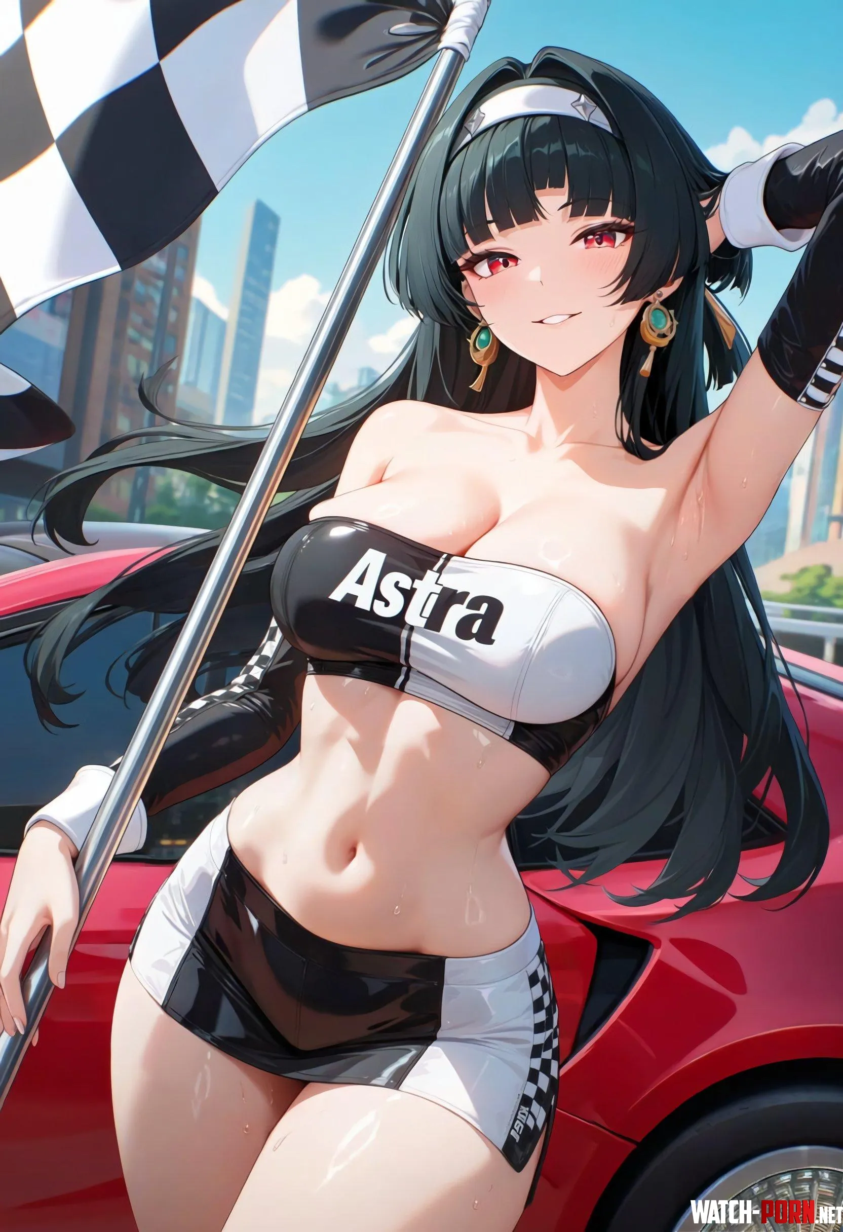 Race Queen Astra Yao 🏁[Zenless Zone Zero] by WoolsonDaSheep