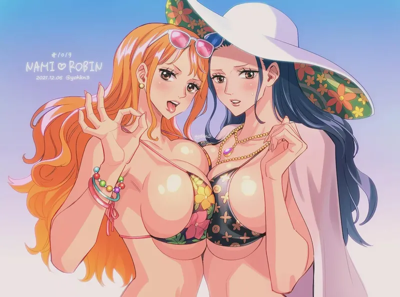 Thumbnail EbonSerenades Unveils Nami & Robin by yohkn3 in Funpiece Delights